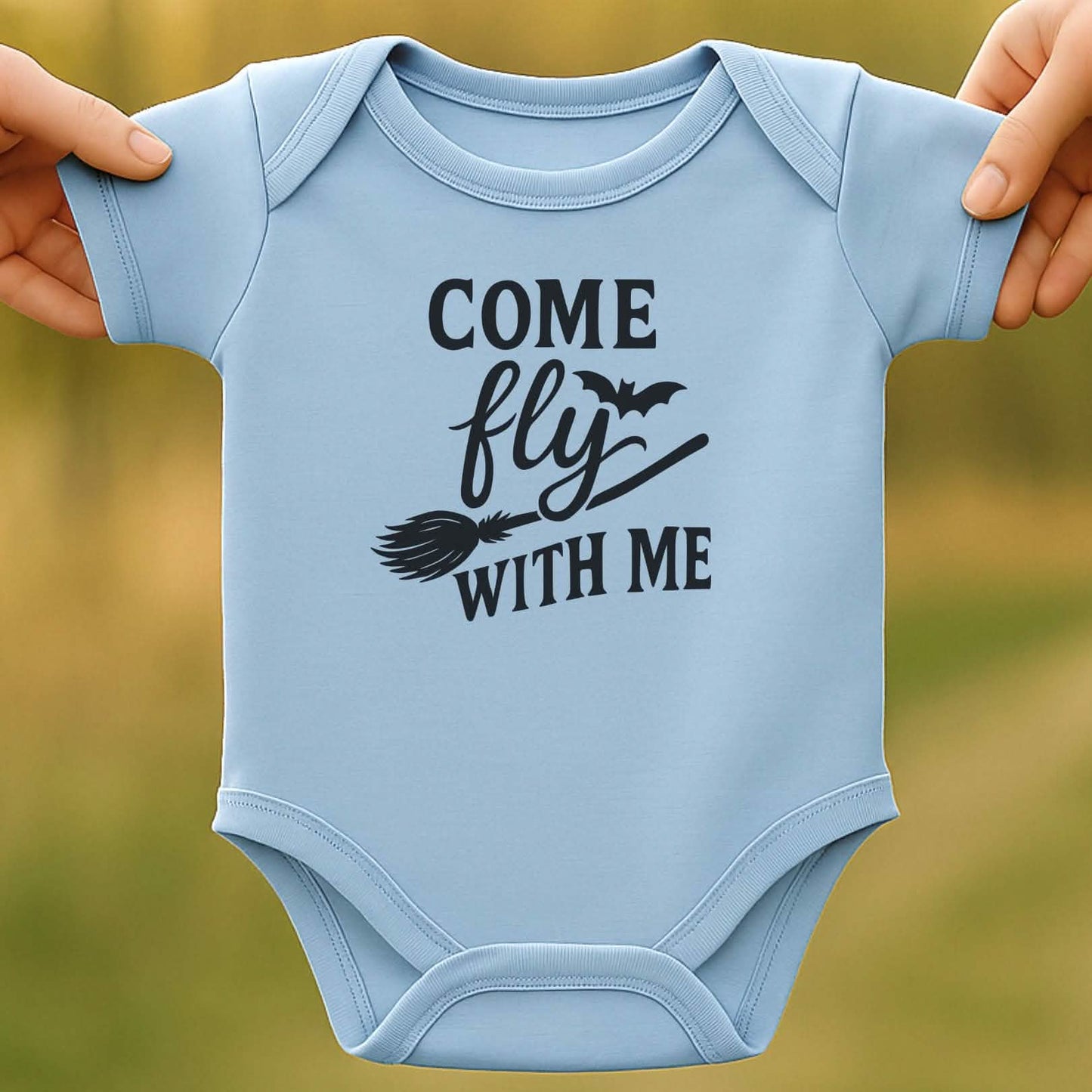 Come Fly Baby Halloween Bodysuit