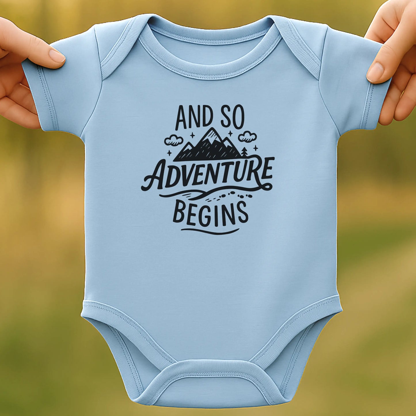Adventure Begins Baby Bodysuit