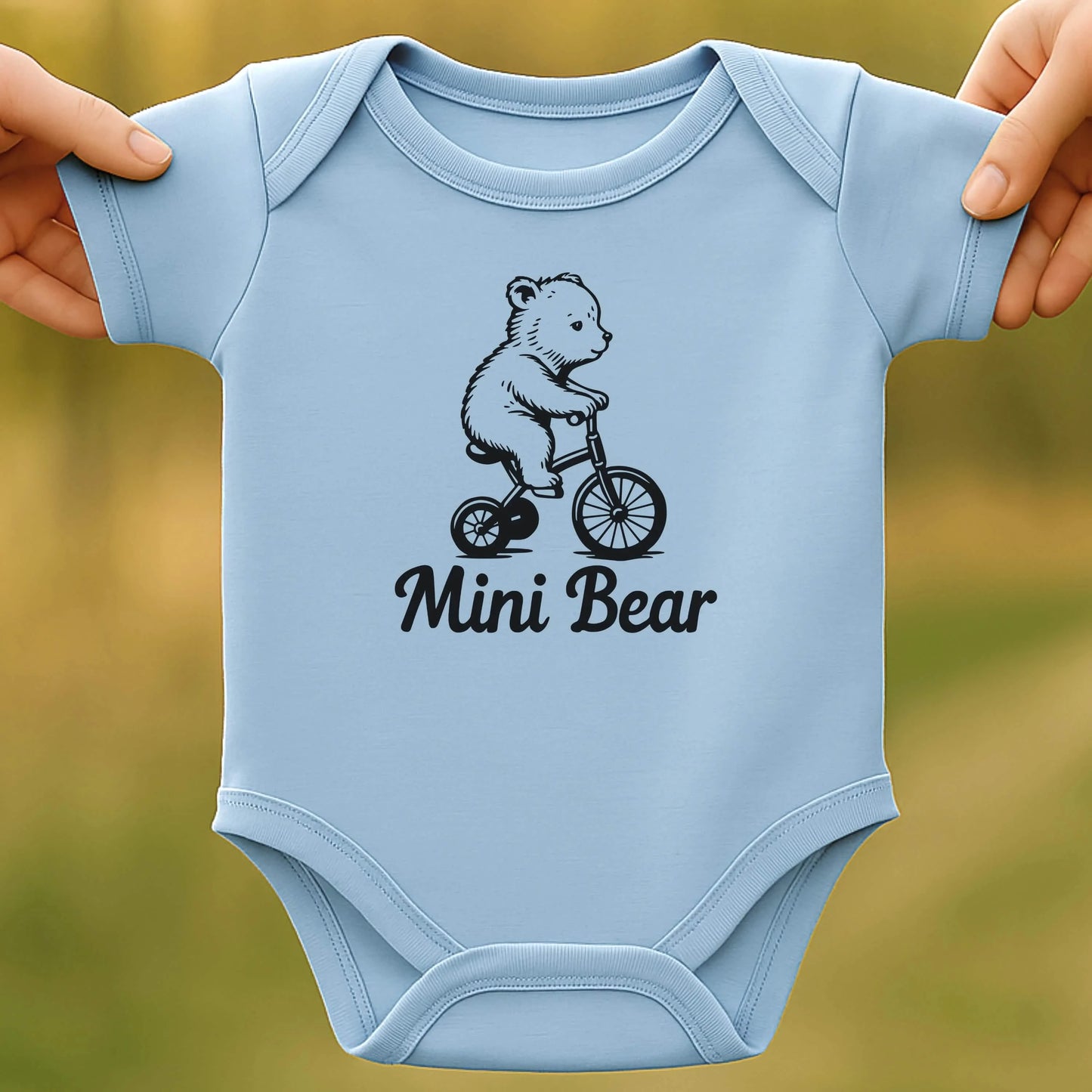 Bike Bear Baby Bodysuit