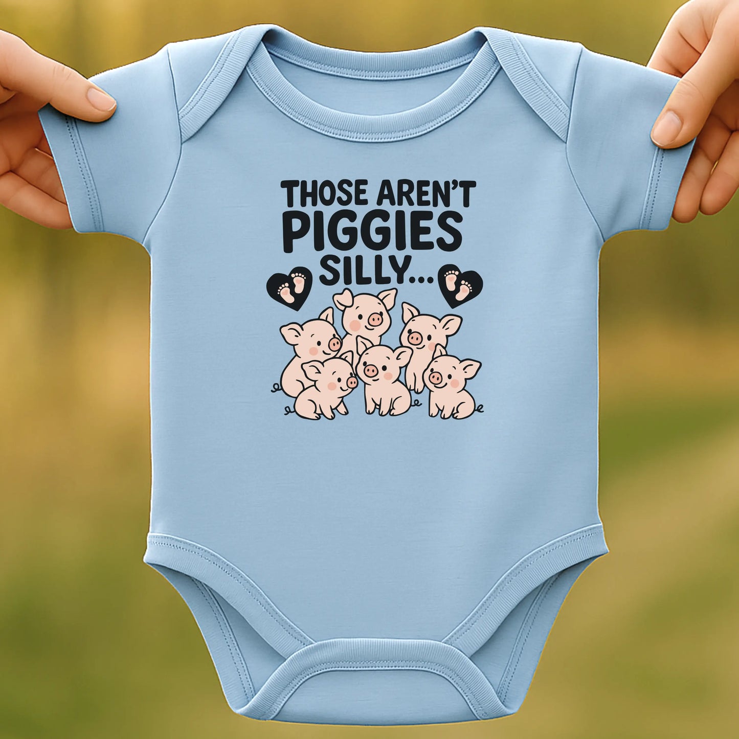 Not Piggies Baby Bodysuit