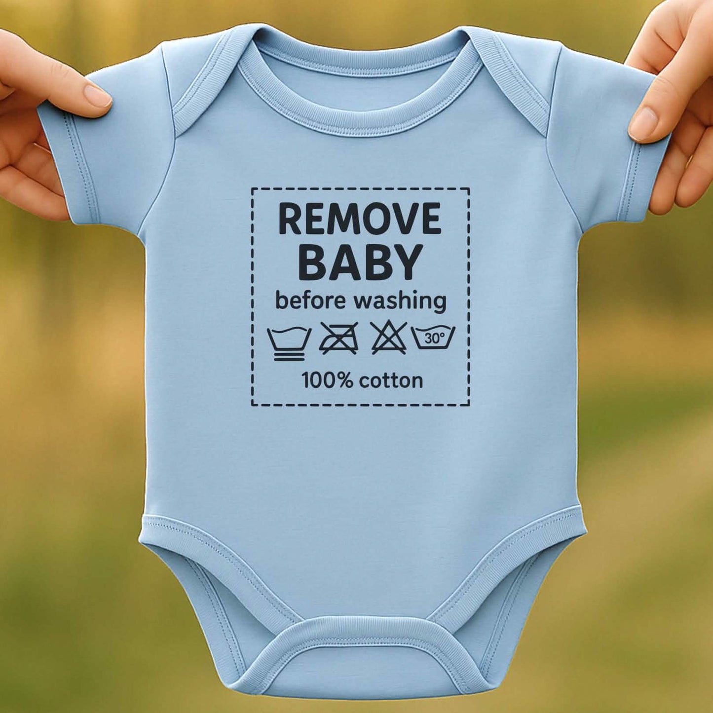 Before Washing Baby Bodysuit