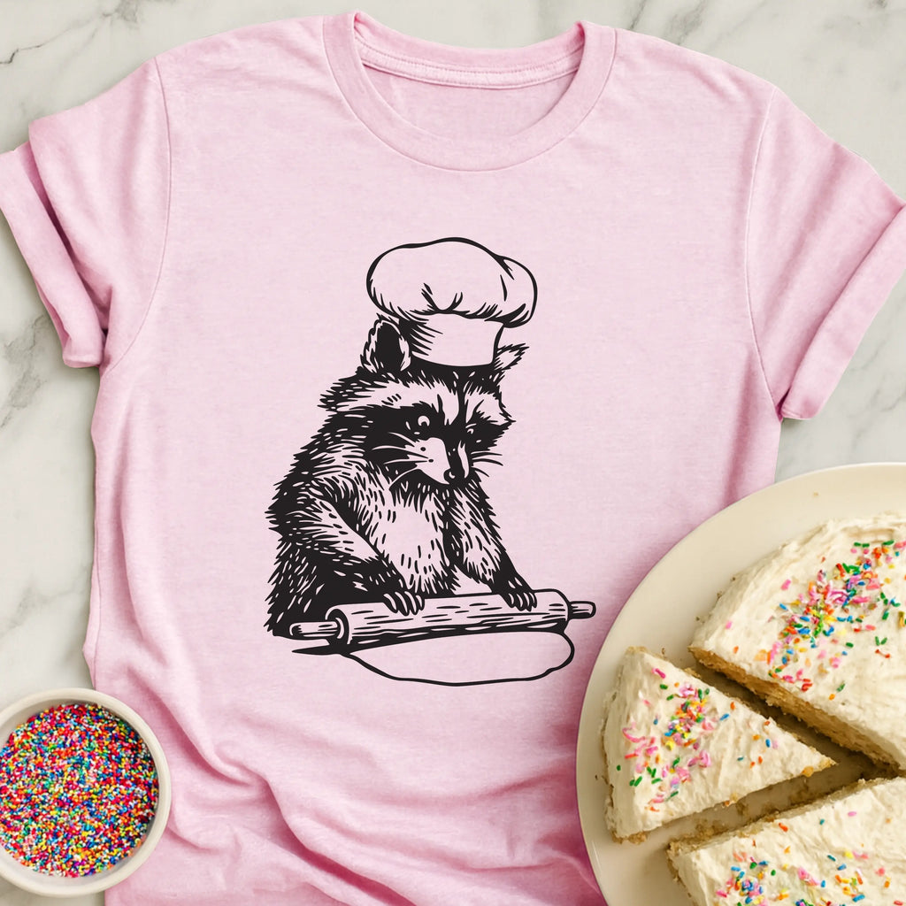 Racoon Rolling Dough T-Shirt