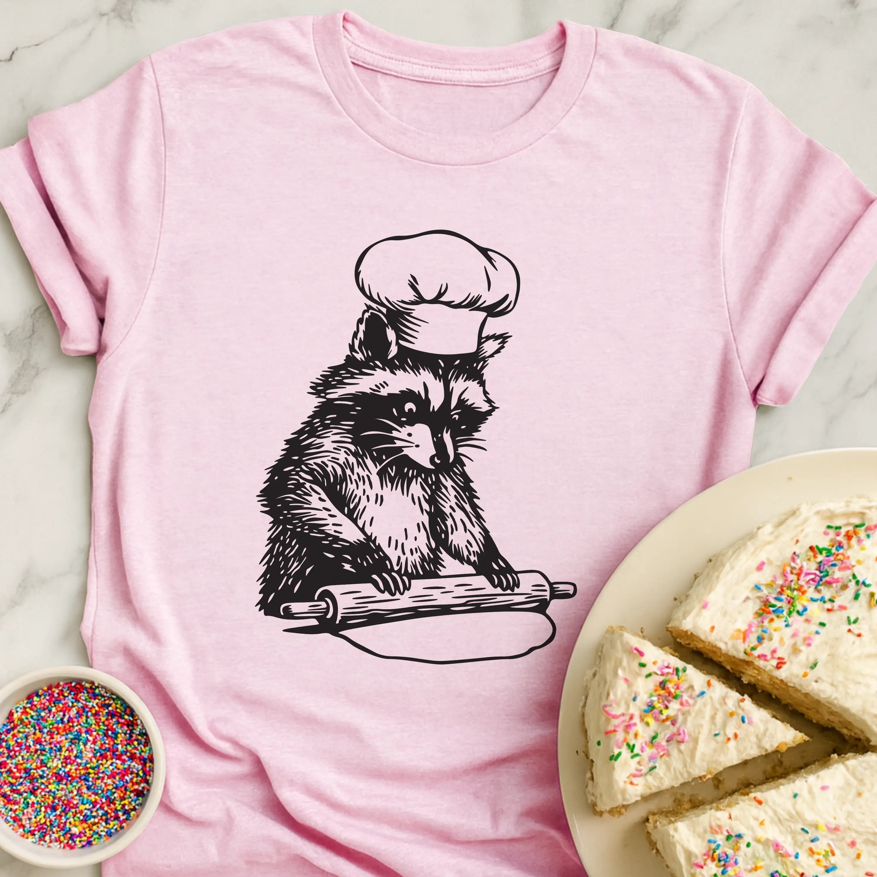 Racoon Rolling Dough T-Shirt
