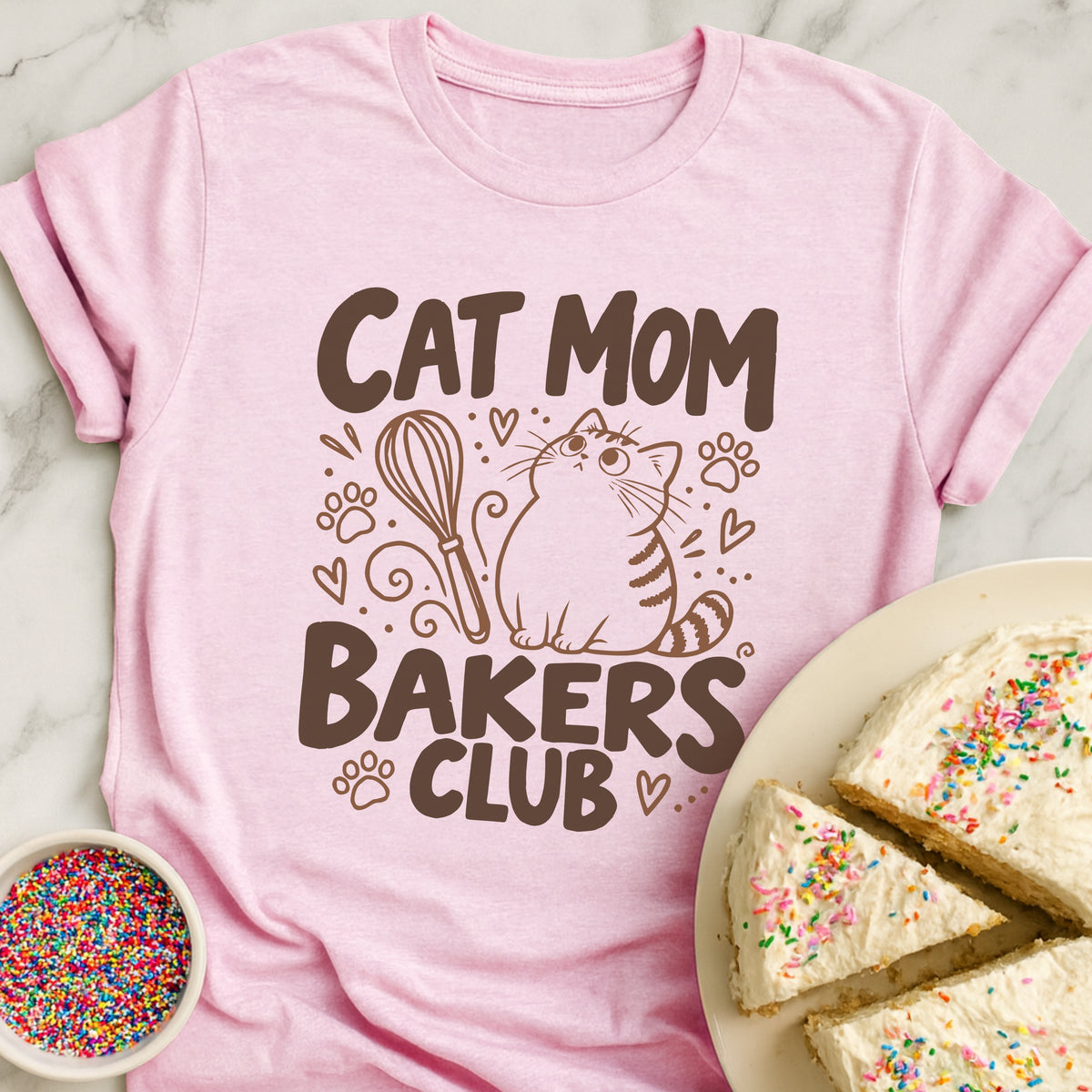 Cat Mom Bakers T-Shirt
