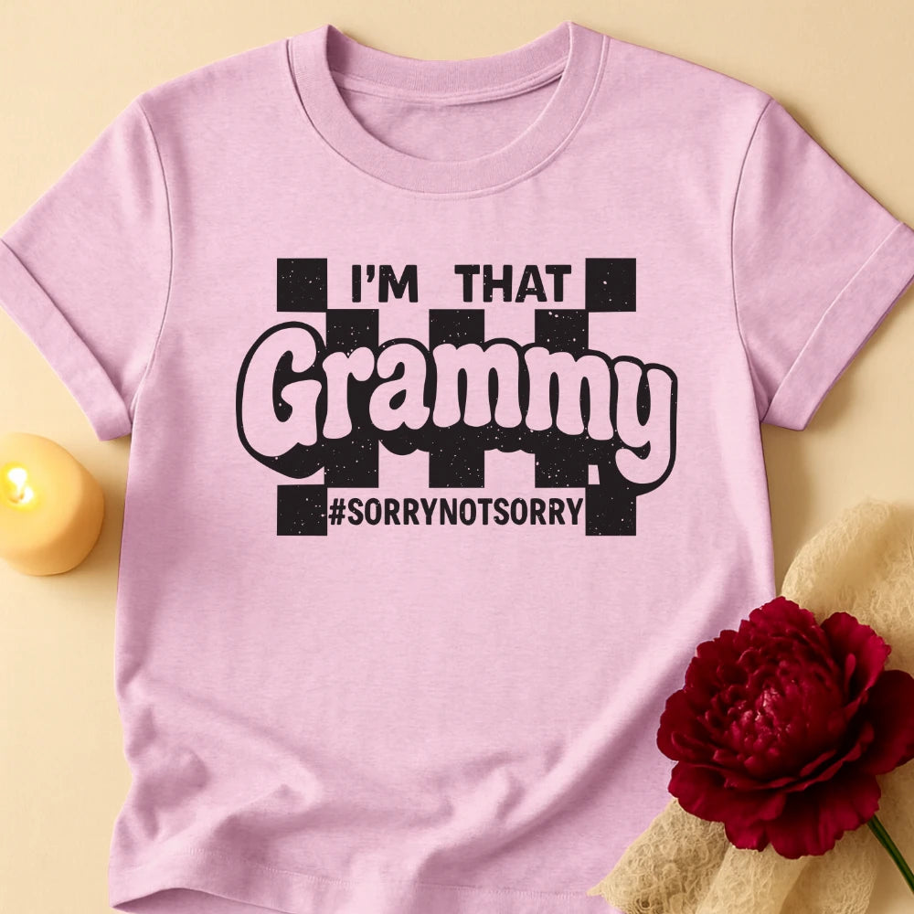 Checkered Grammy Grandma T-Shirt