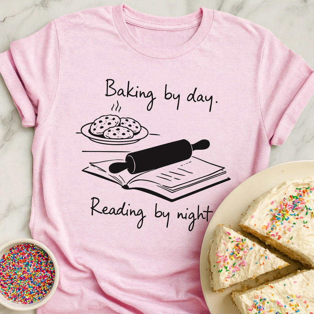 Baking Day Reading Night T-Shirt