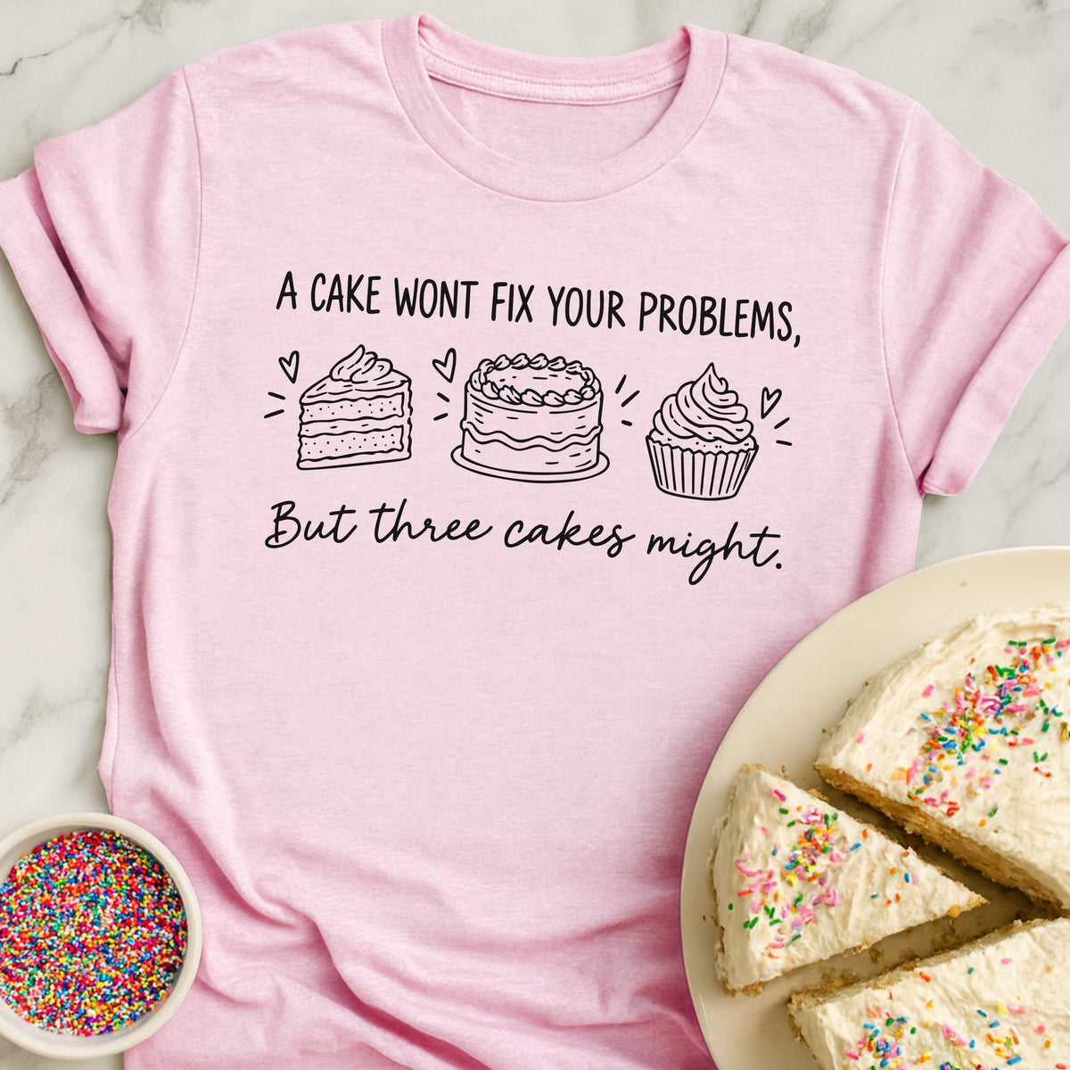 Three Cakes T-Shirt