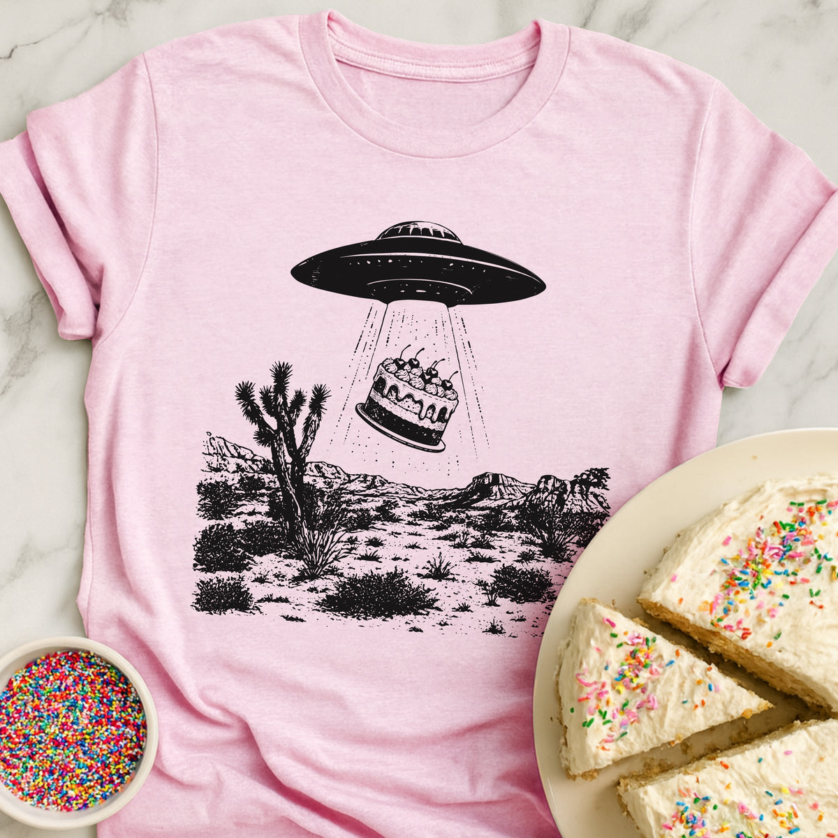 Beam Me Up Cake T-Shirt