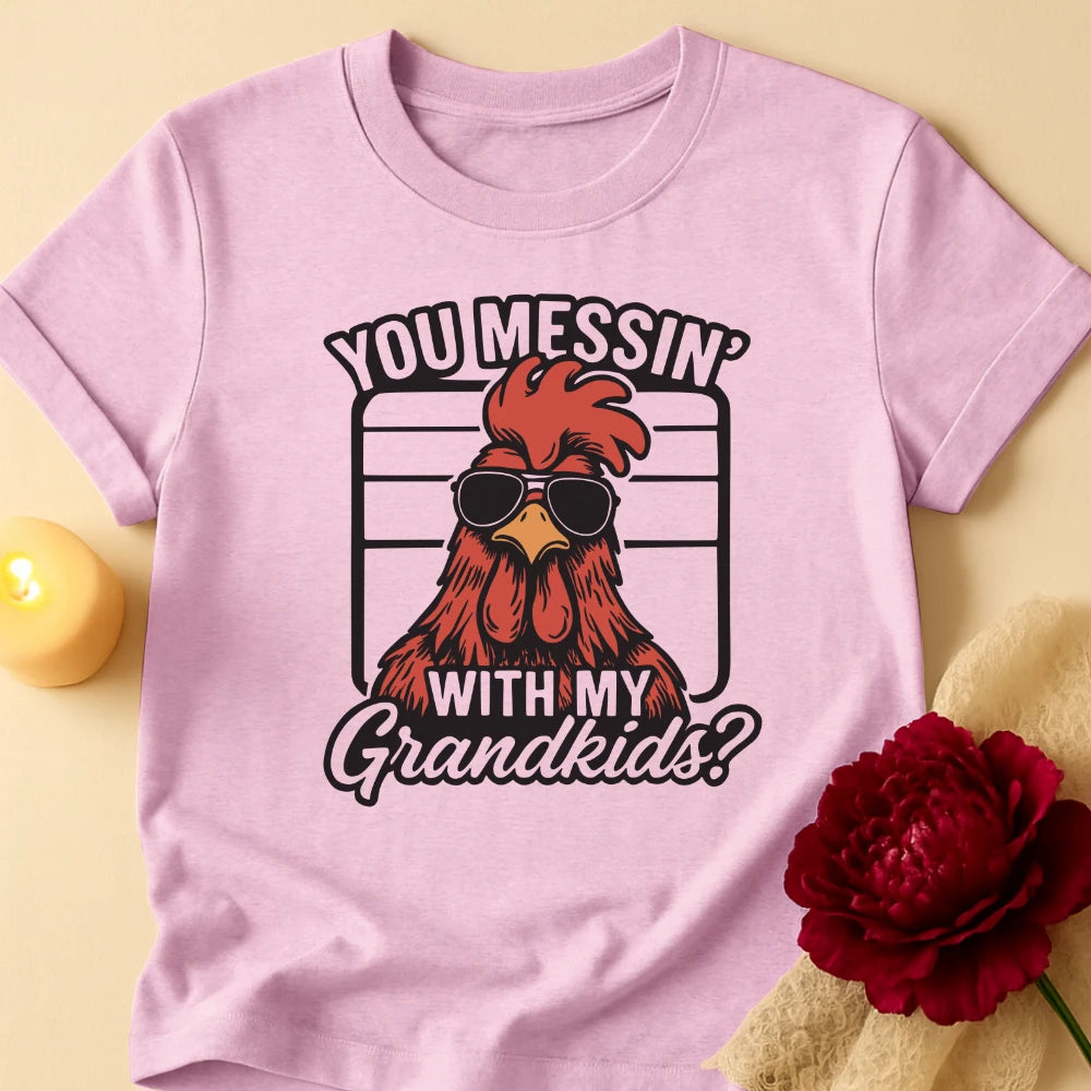 Rooster Glare Grandma T-Shirt