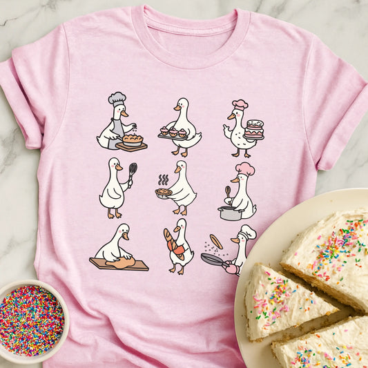 Cute Goose Baking T-Shirt
