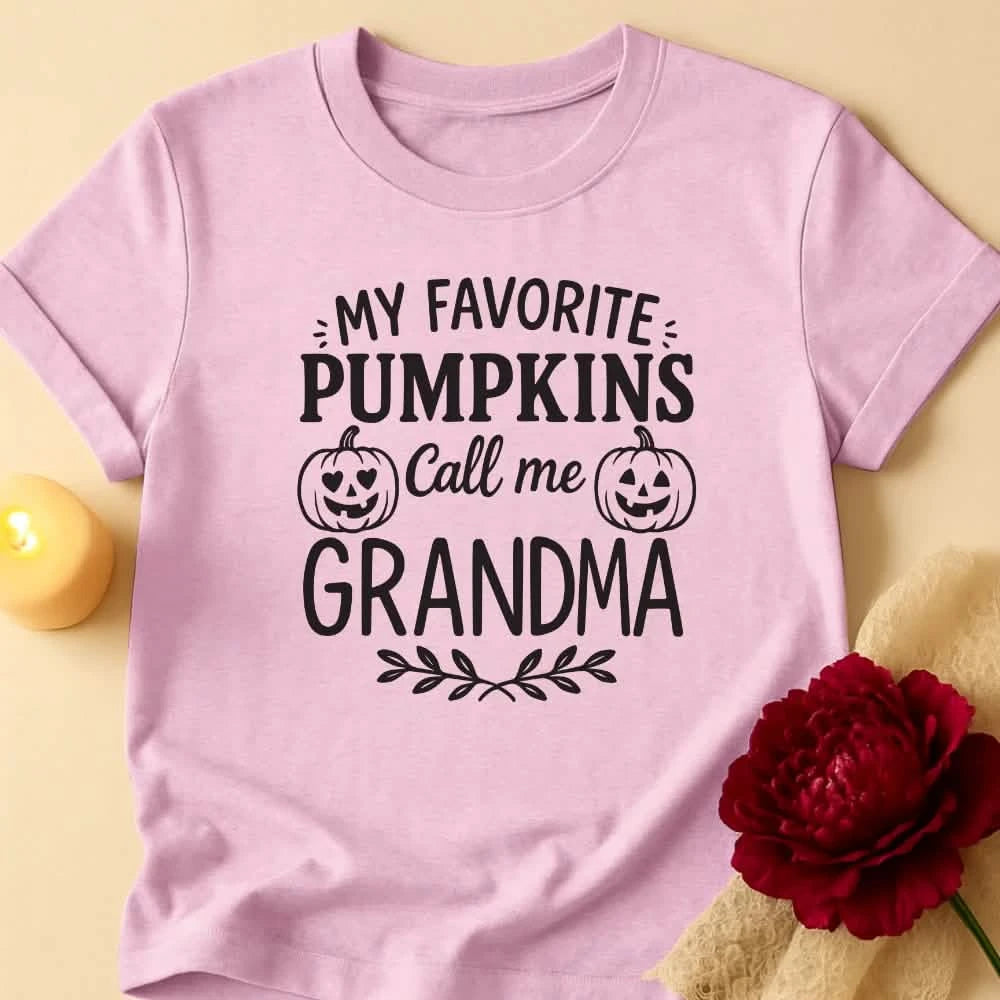 Pumpkin Name Grandma Halloween T-Shirt