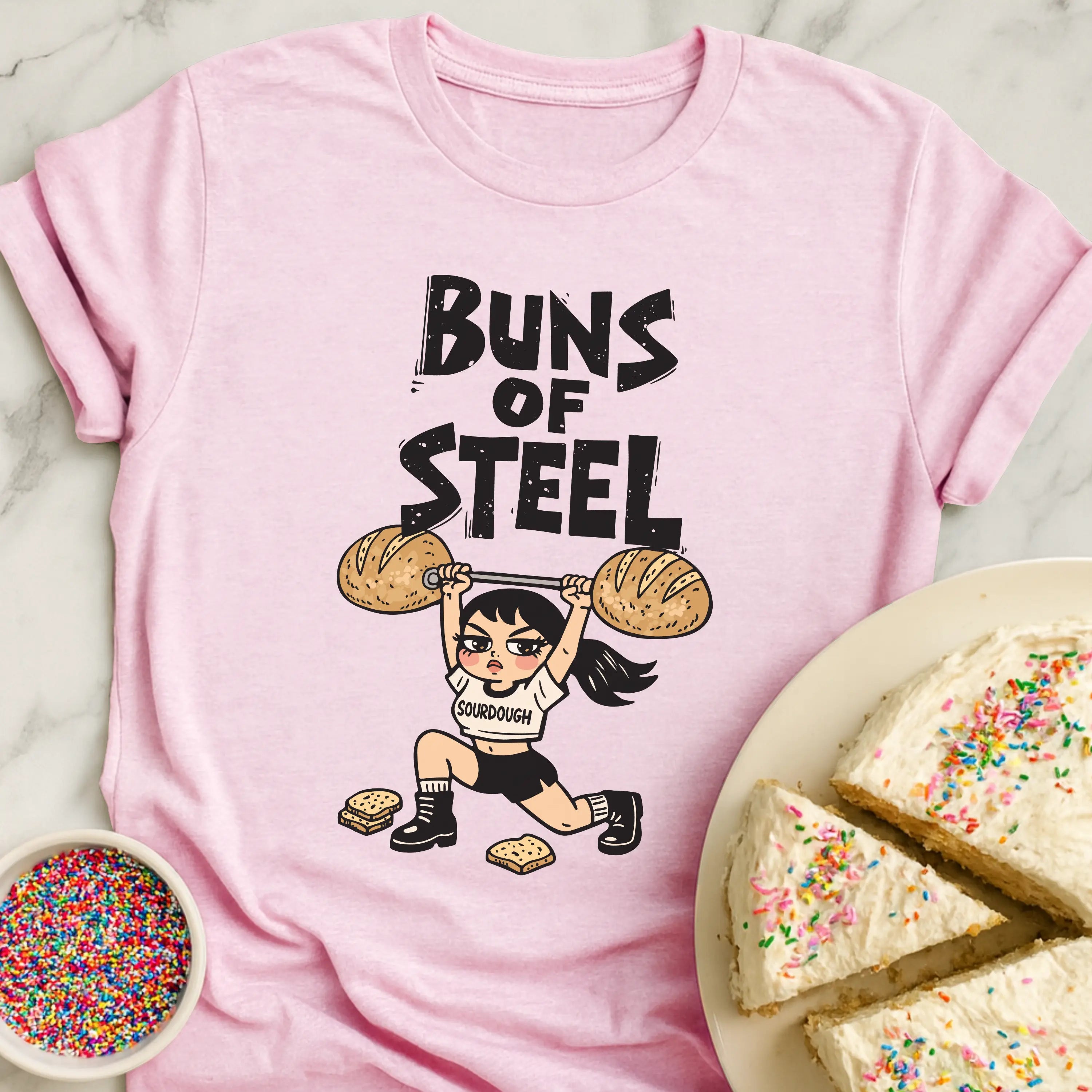 Buns Lifting Lady T-Shirt
