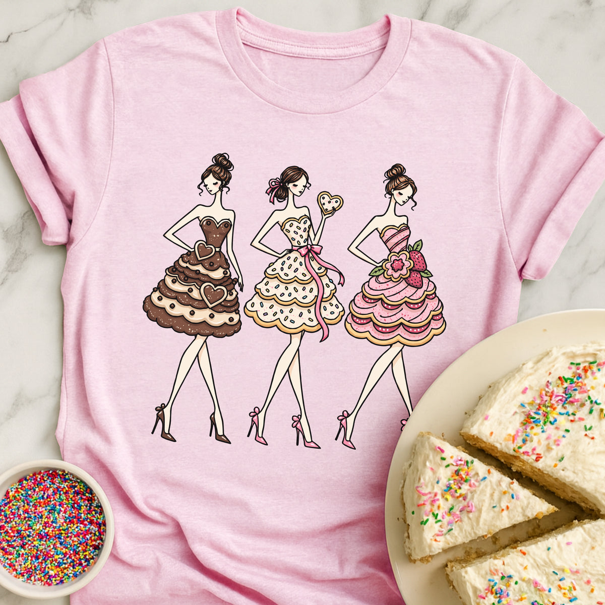 Trio Cookie Ladies T-Shirt