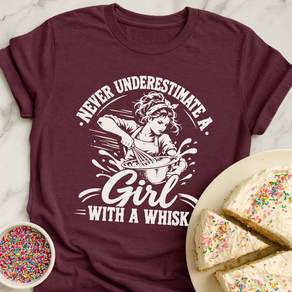 Girl With A Whisk T-Shirt