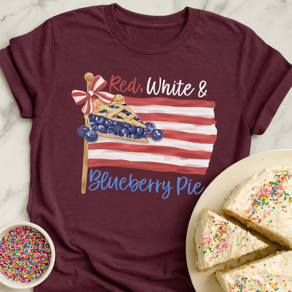 Red White Blueberry Pie T-Shirt