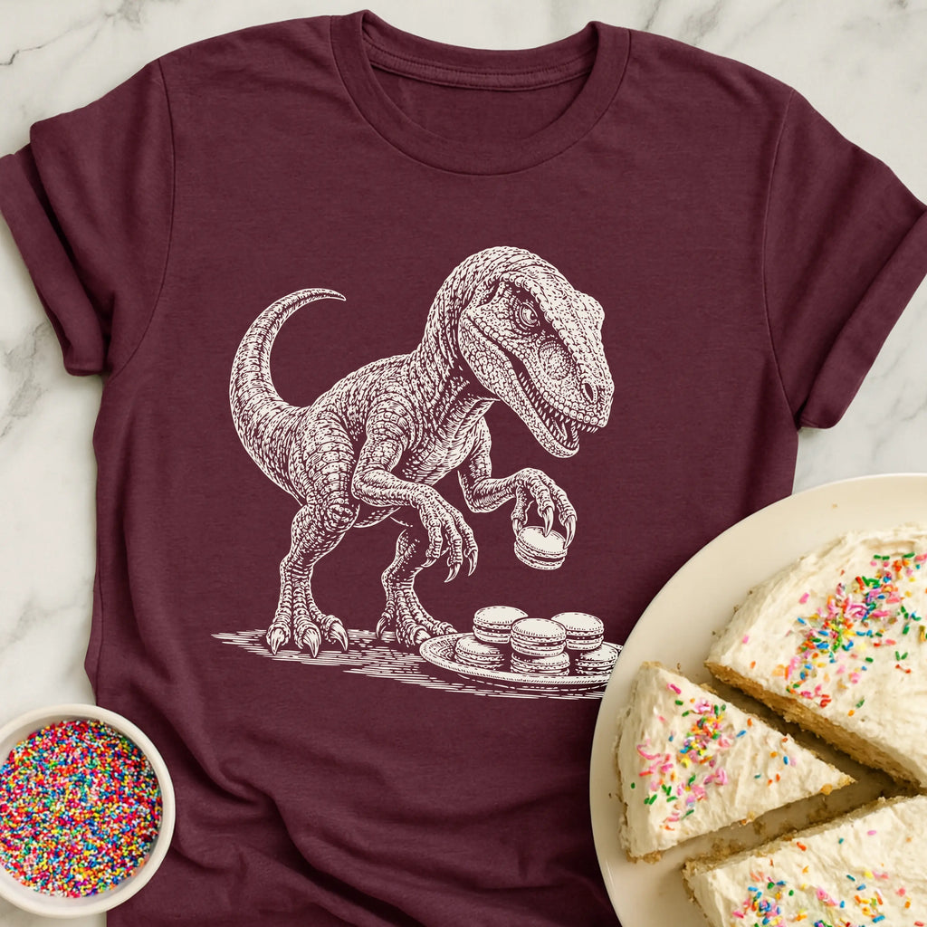 Velociraptor Macaron T-Shirt