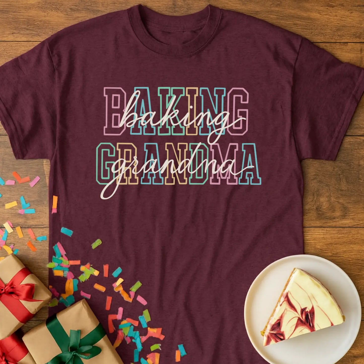 Pastel Lettering Grandma T-Shirt