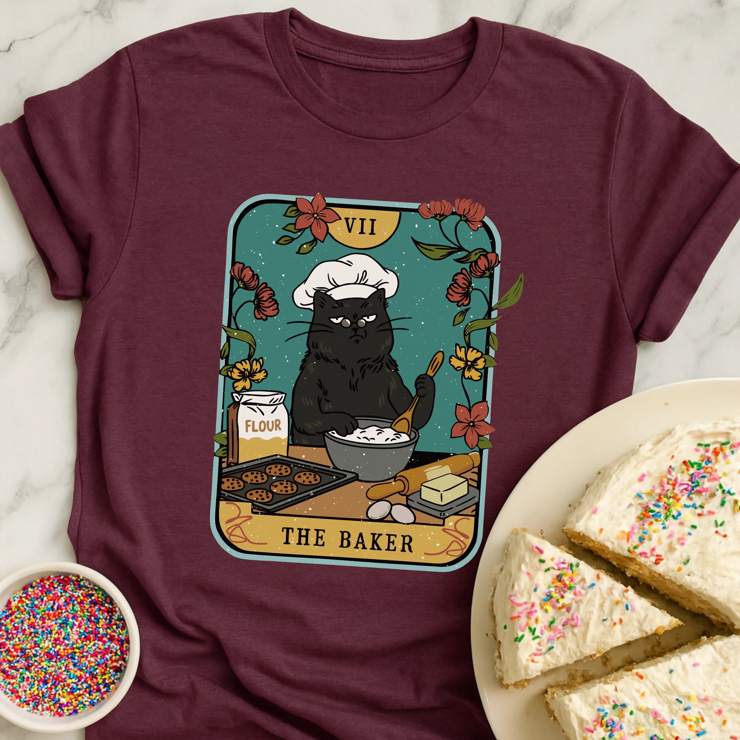 Tarot Baker Cat T-Shirt