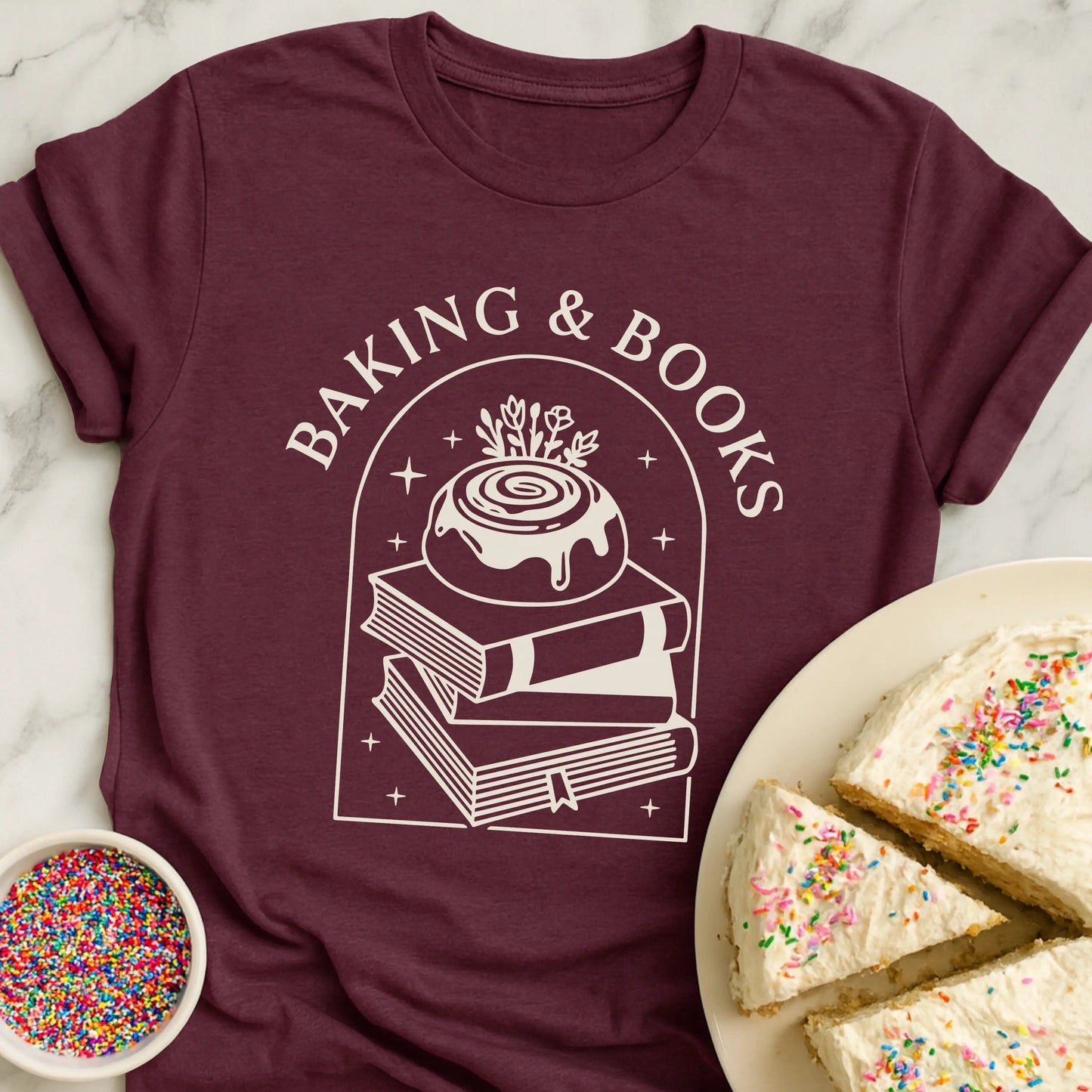 Baking and Books T-Shirt
