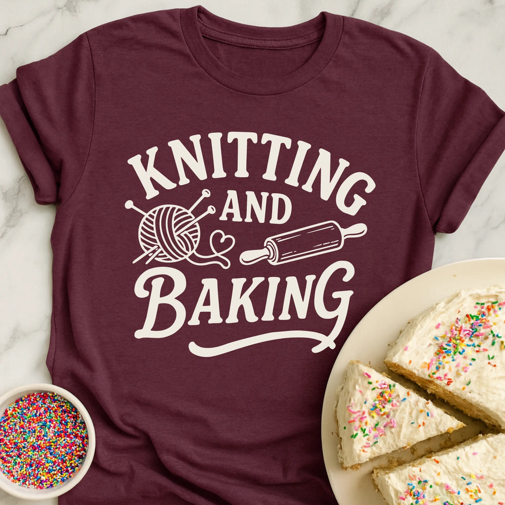 Knitting And Baking T-Shirt