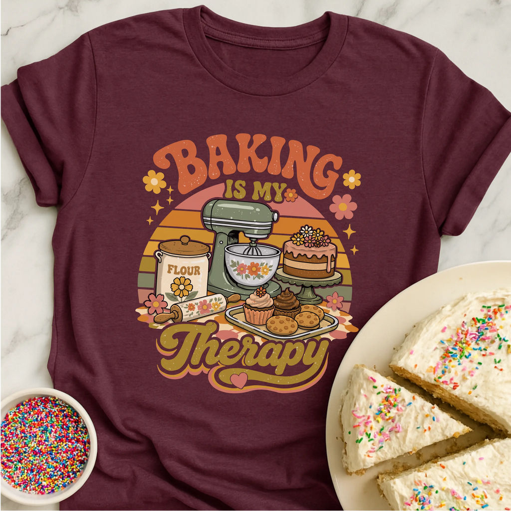 Retro Baking Therapy T-Shirt