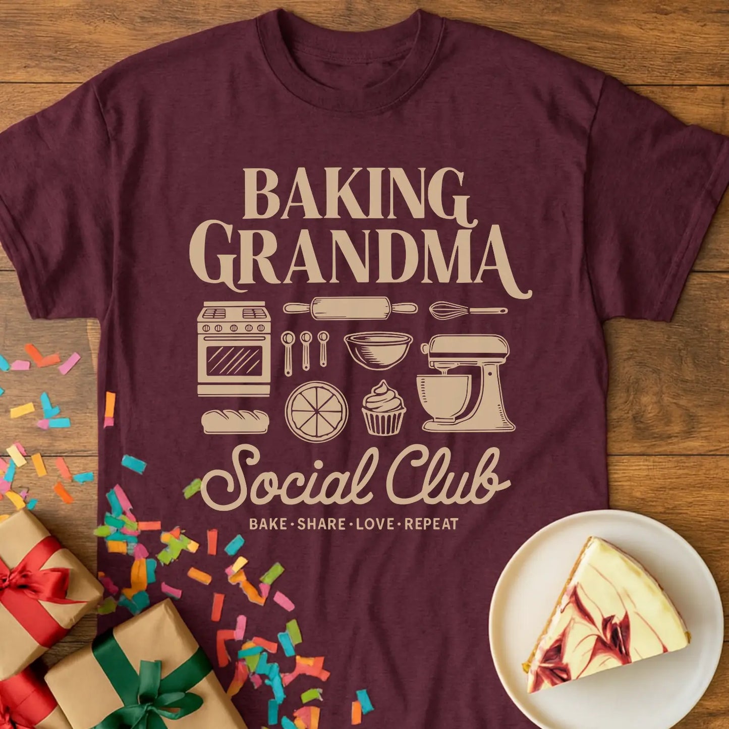 Baking Grandma Social Club T-Shirt