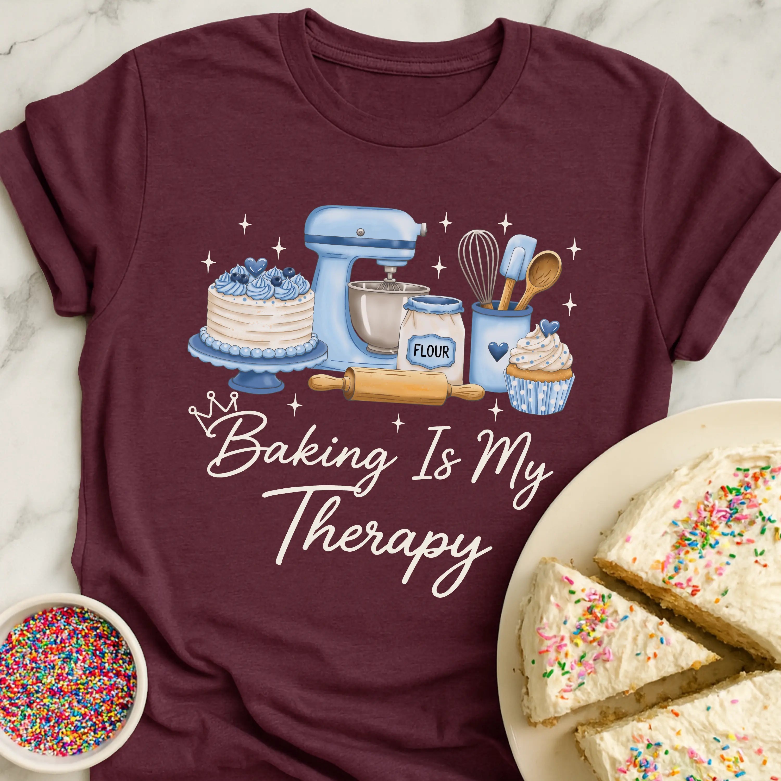 Baking Therapy Sparkle T-Shirt