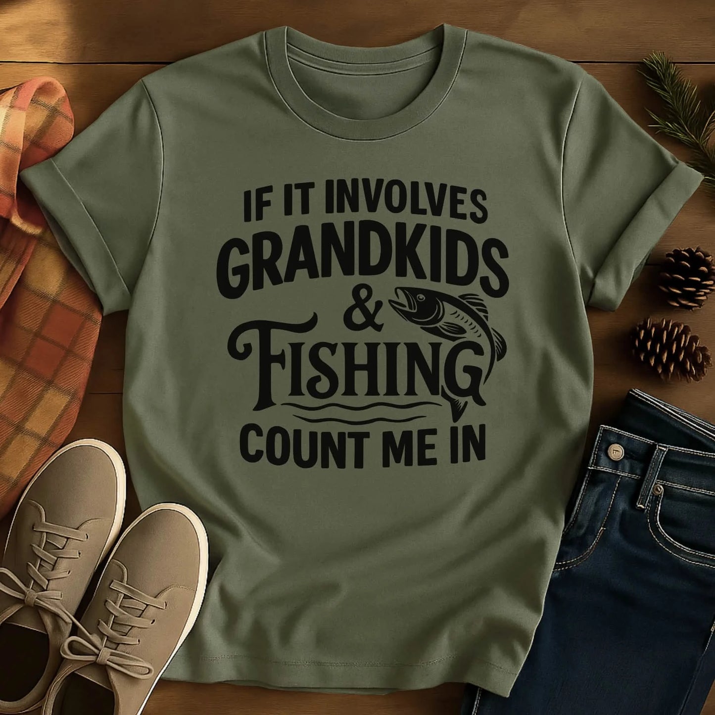 Fishing Crew Grandpa T-Shirt