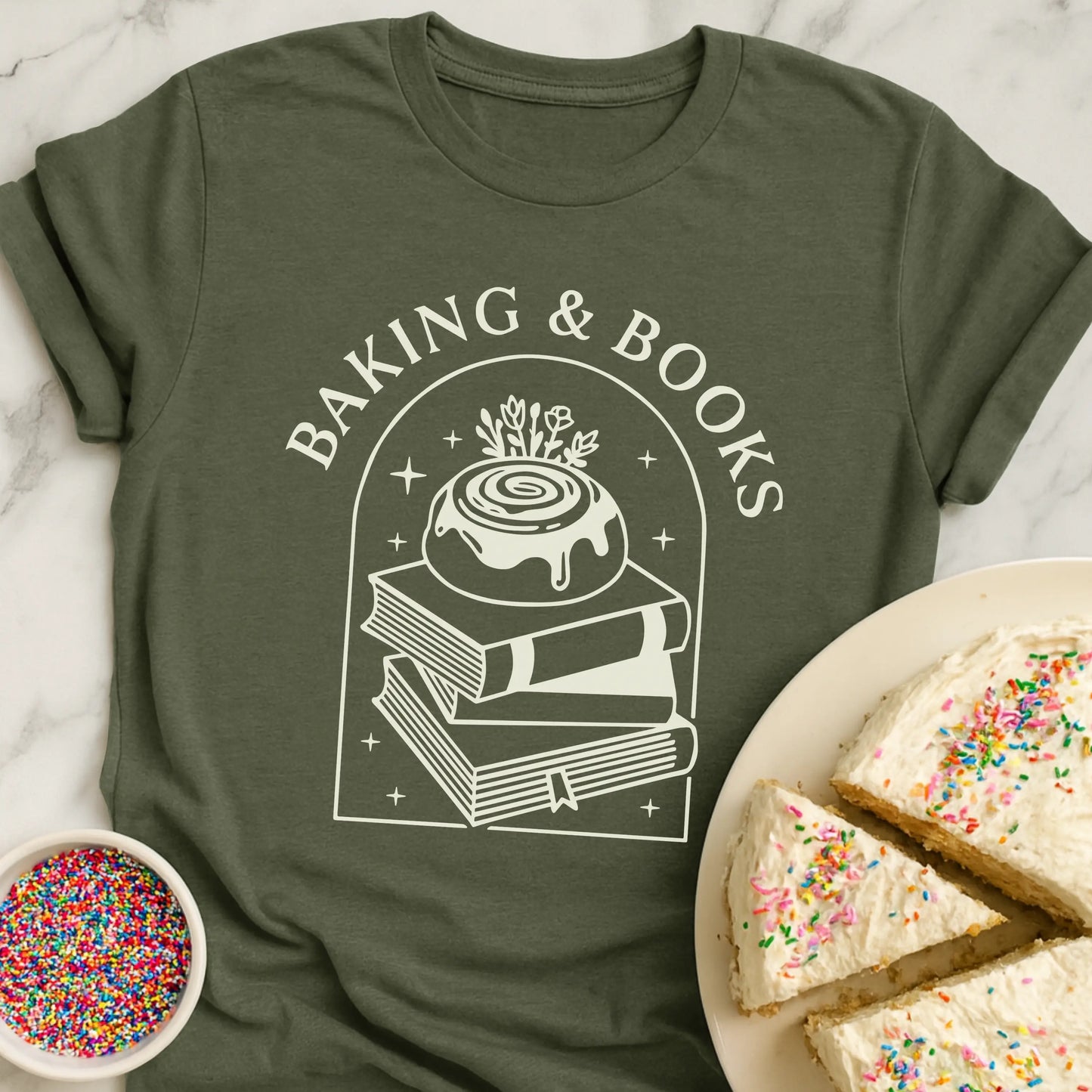 Baking and Books T-Shirt