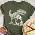 Velociraptor Icing Cupcake T-Shirt