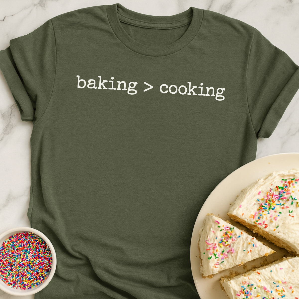 Baking Over Cooking T-Shirt