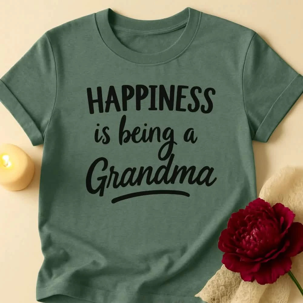 Happiness Vibes Grandma T-Shirt
