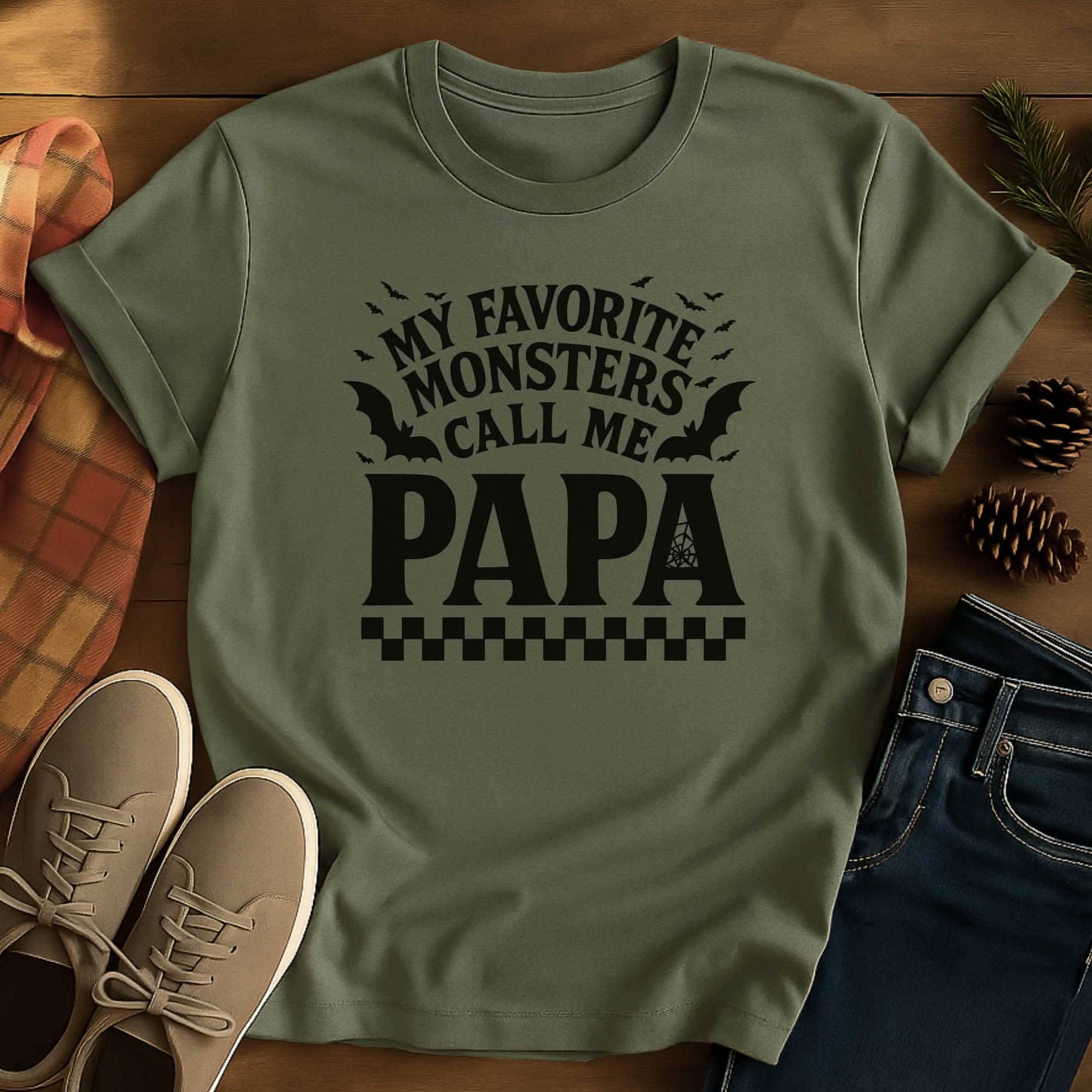 Monsters Name Grandpa Halloween T-Shirt
