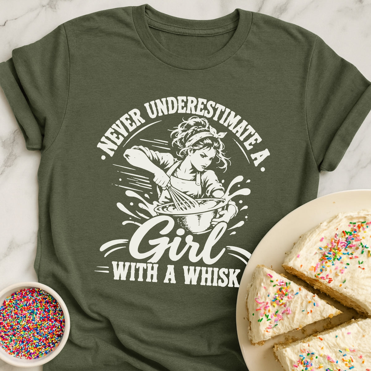 Girl With A Whisk T-Shirt
