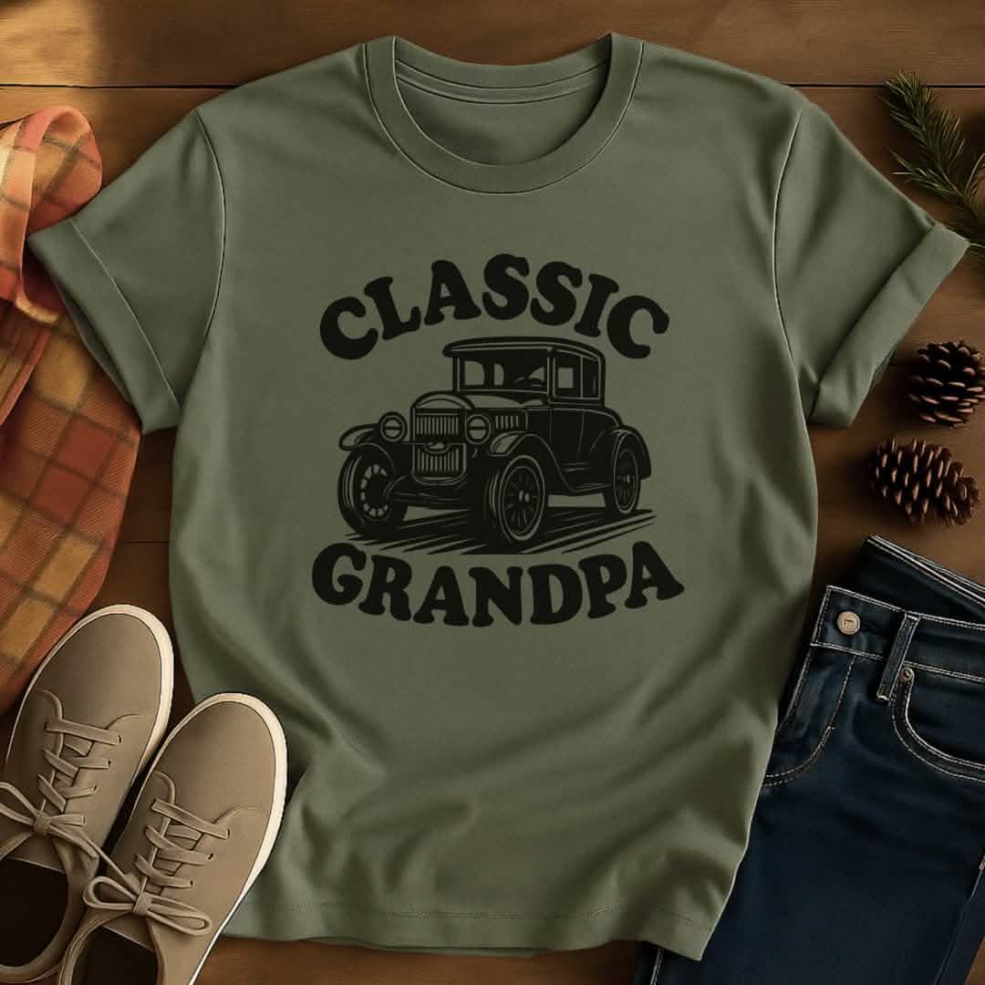 Classic Car Grandpa T-Shirt