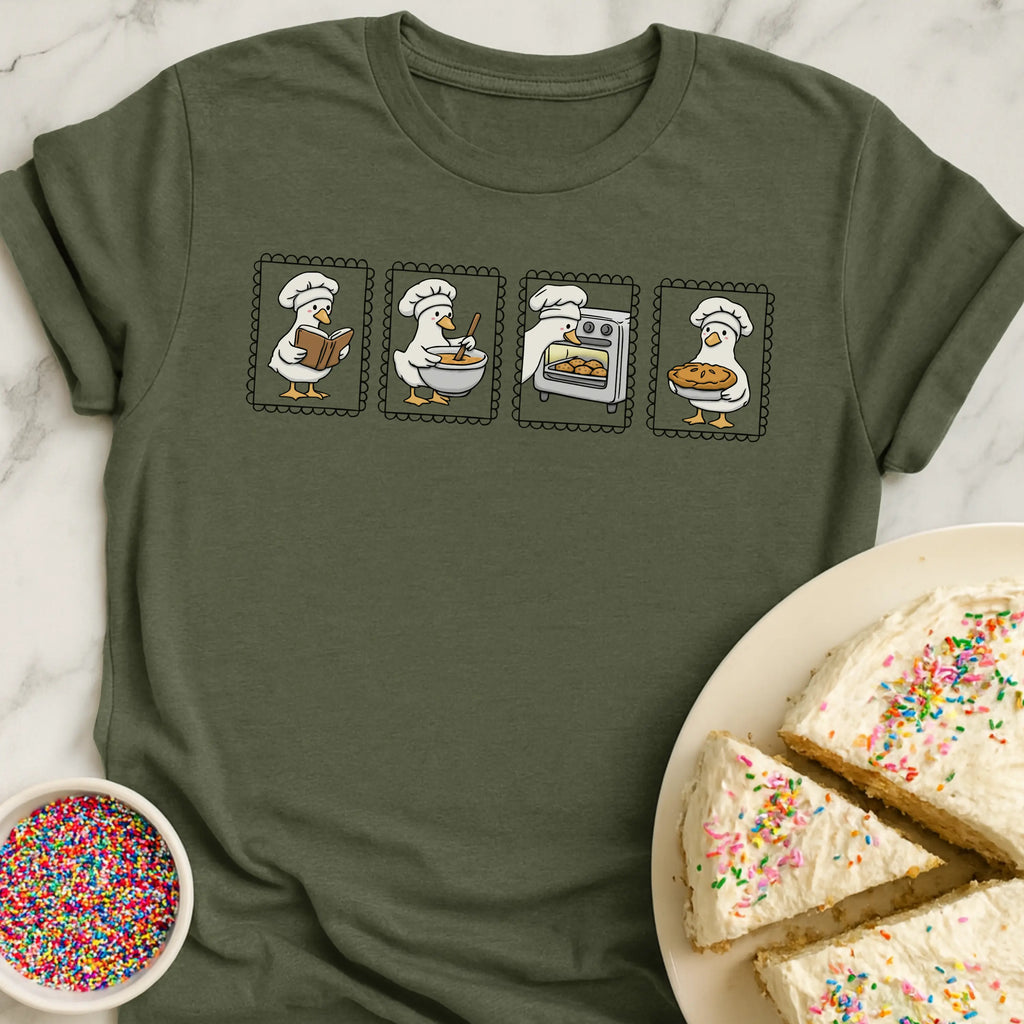 Baking Geese Row T-Shirt