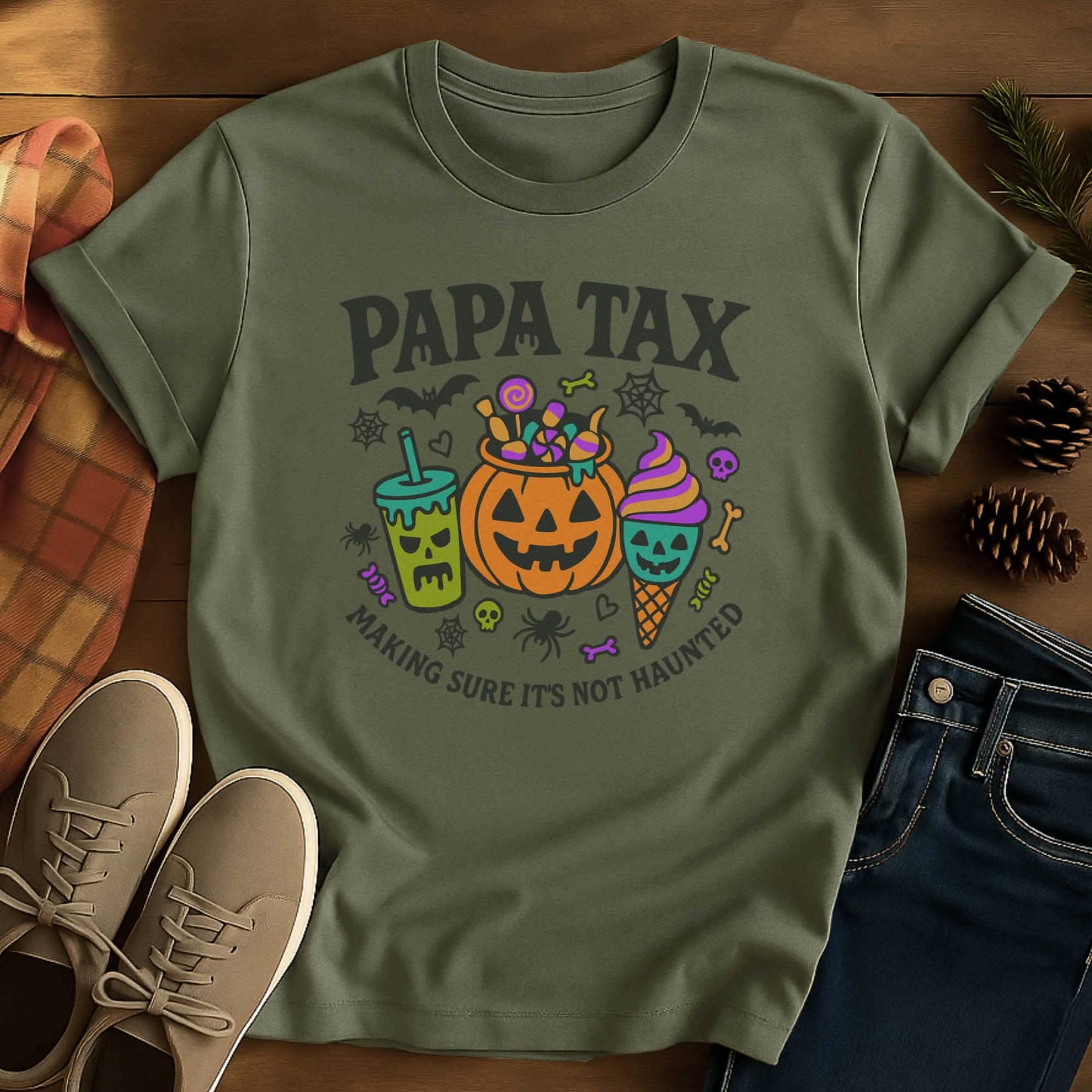 Papa Tax Grandpa Halloween T-Shirt