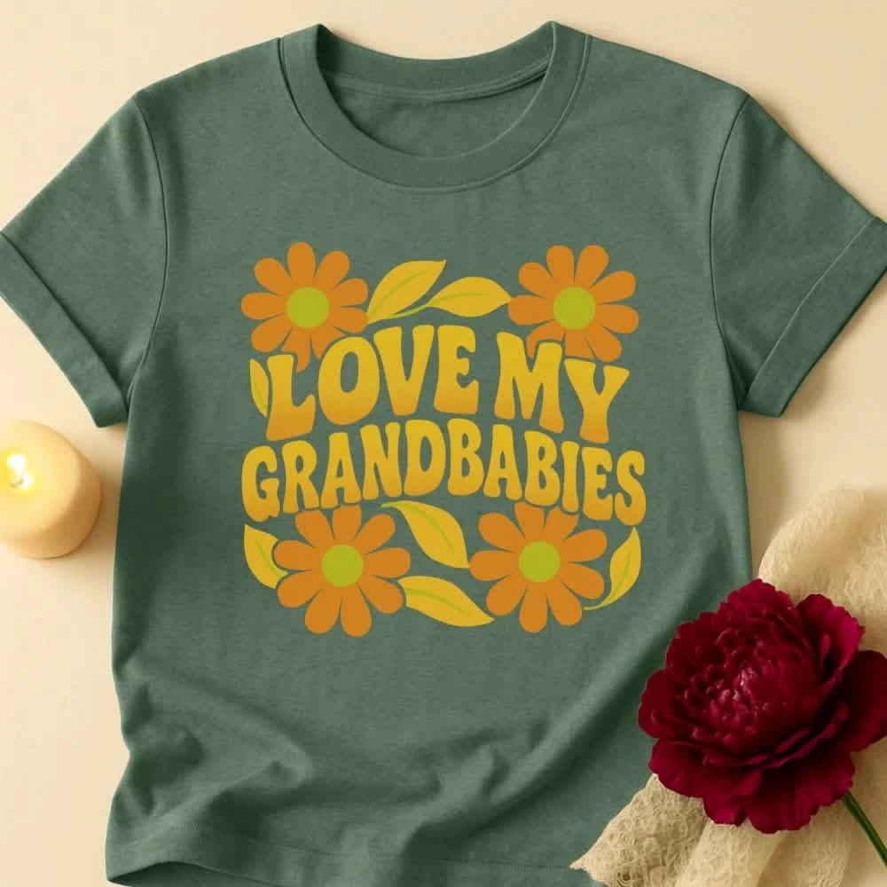 Love Grandbabies Grandma T-Shirt