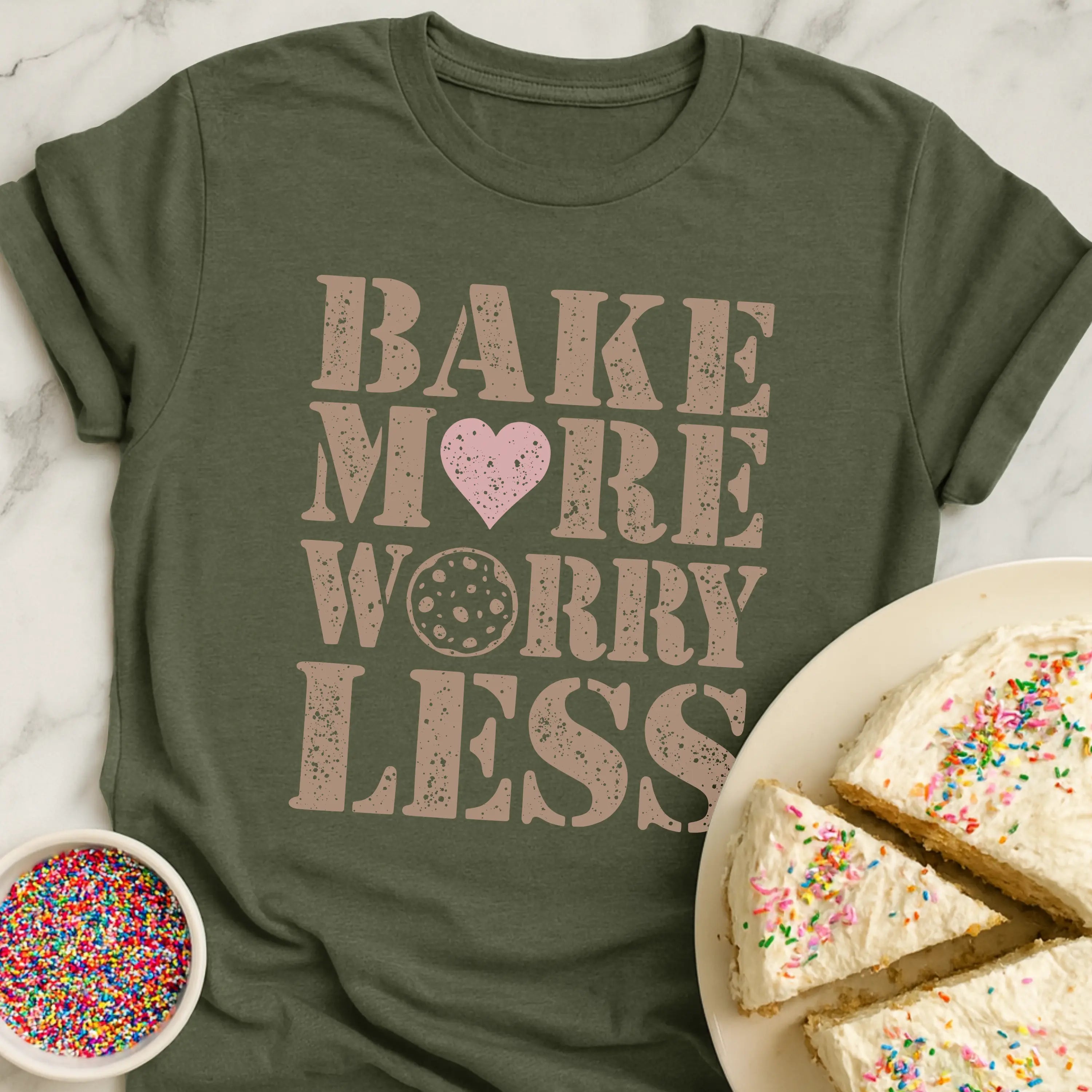 Bake More Worry Less T-Shirt