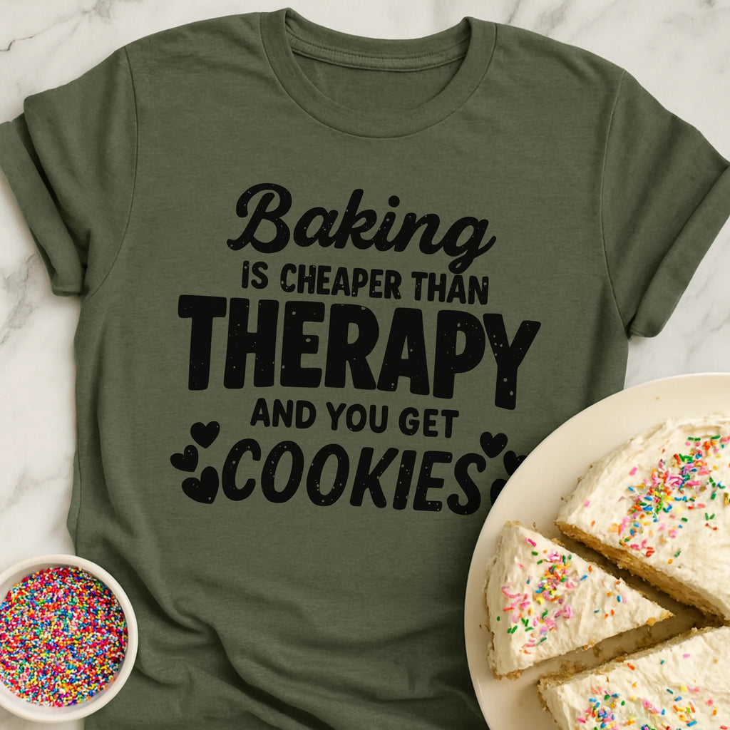 Cheap Therapy Baking T-Shirt