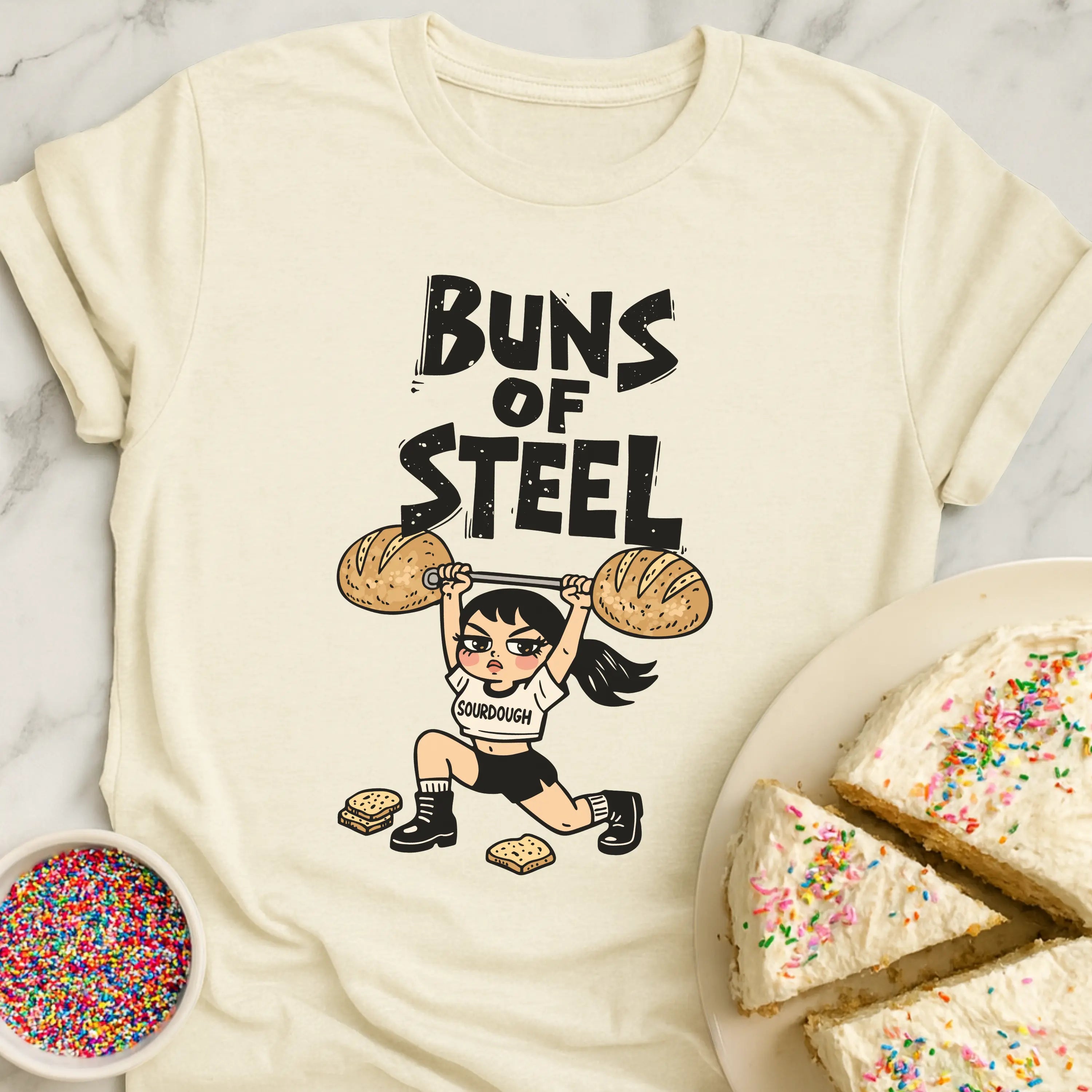 Buns Lifting Lady T-Shirt