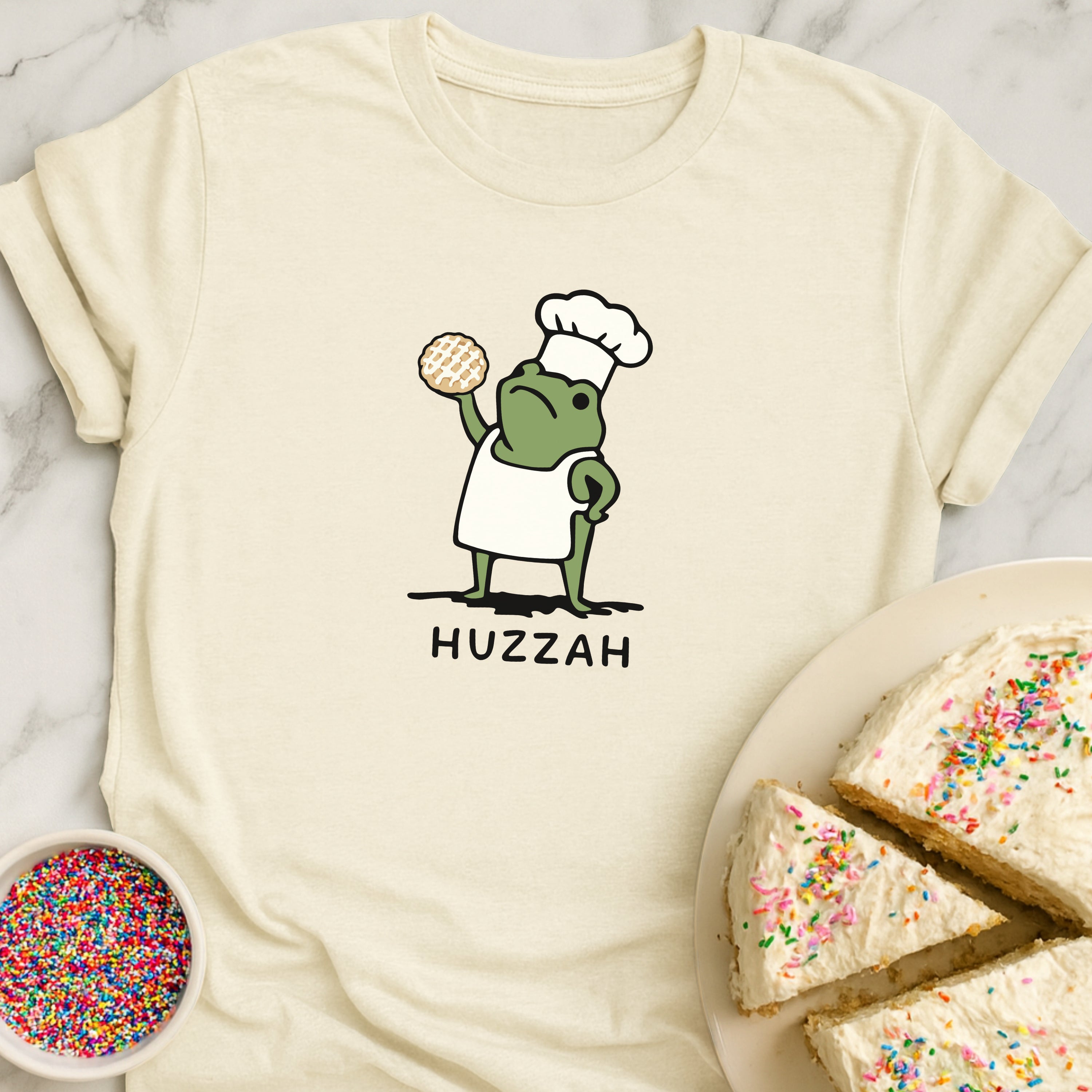 Huzzah Frog Cobbler Cookie T-Shirt