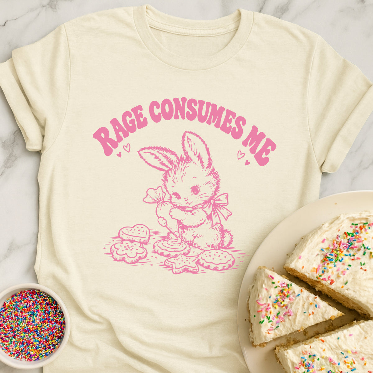 Rage Consumes Rabbit T-Shirt
