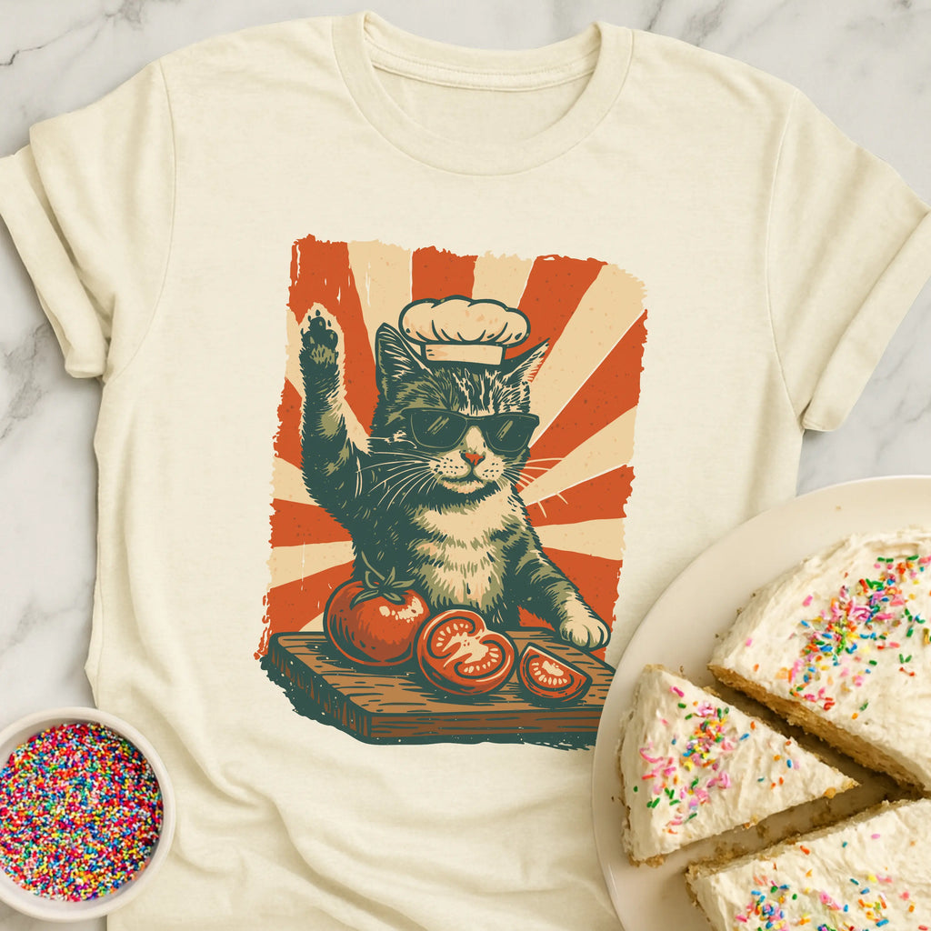 Food Loving Cat T-Shirt