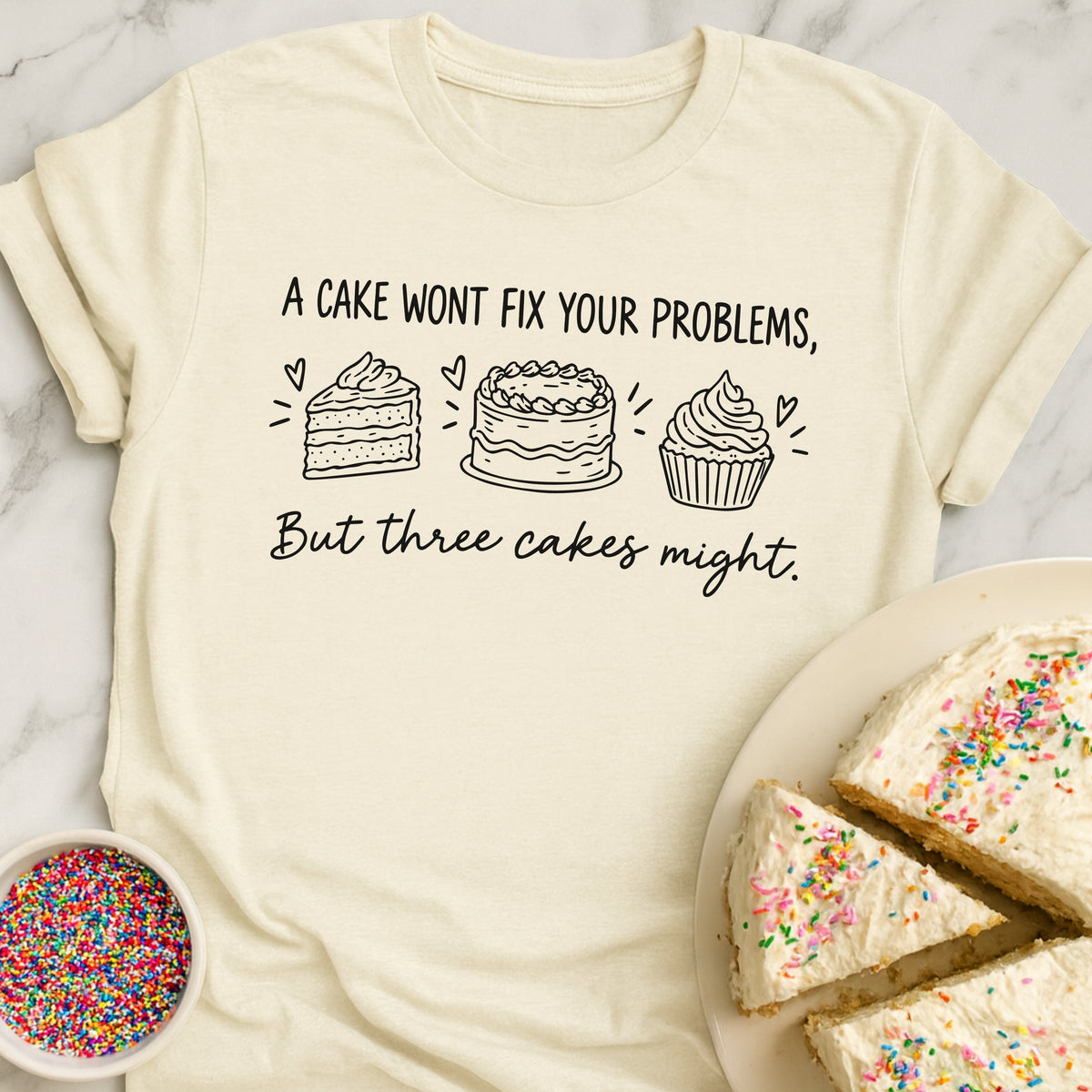 Three Cakes T-Shirt