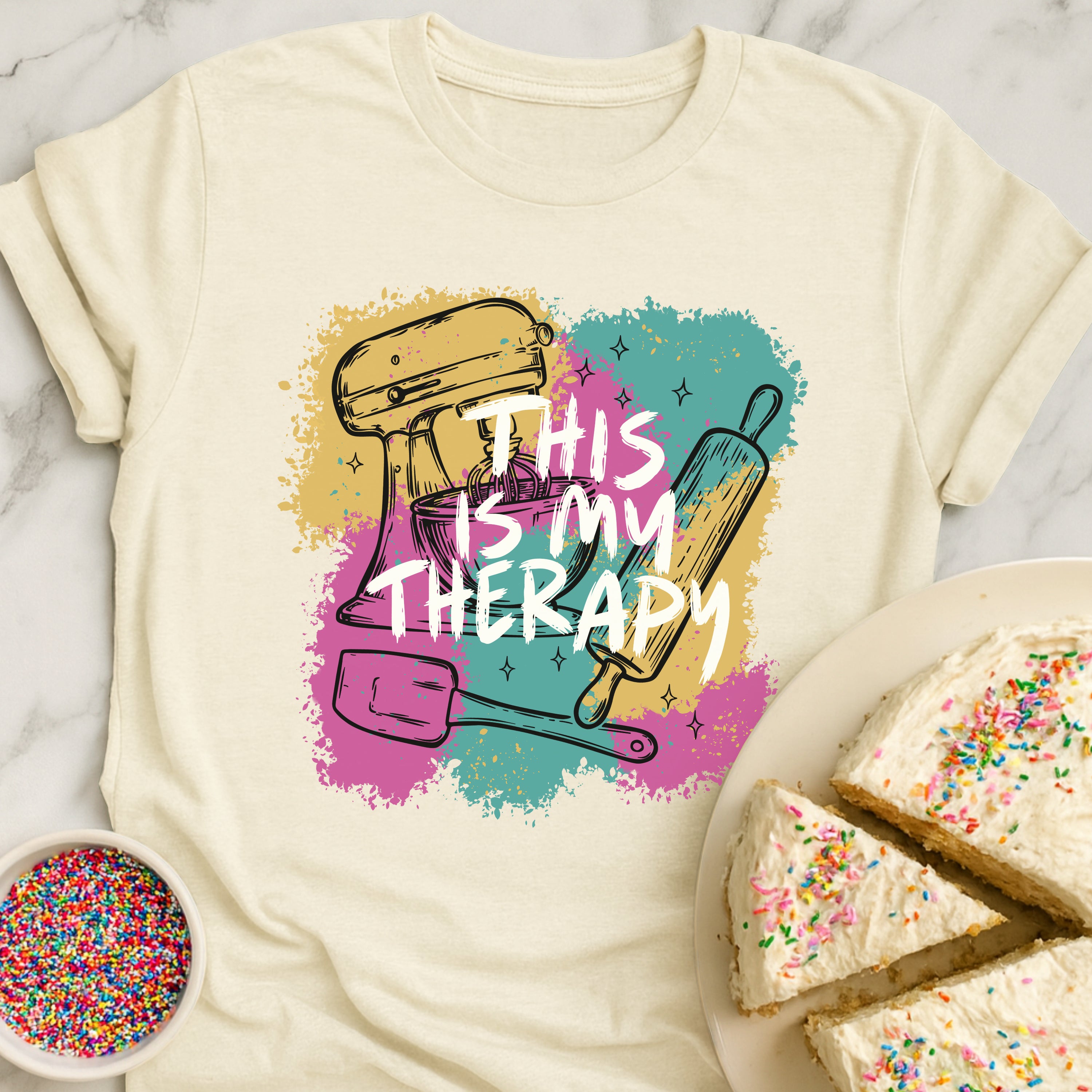 Colorful Baking Therapy T-Shirt