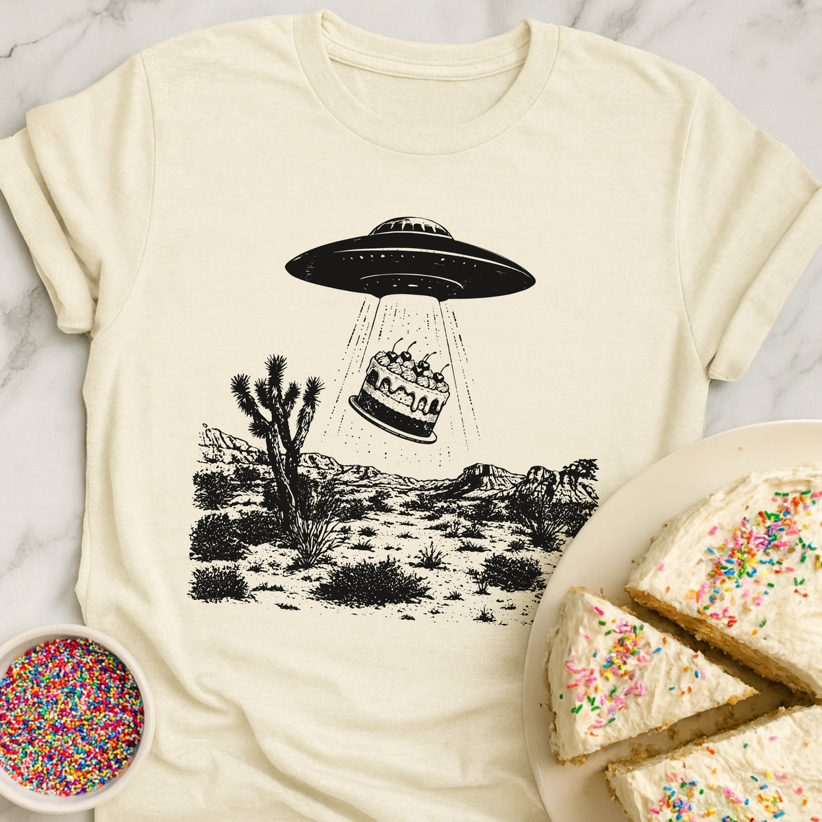 Beam Me Up Cake T-Shirt