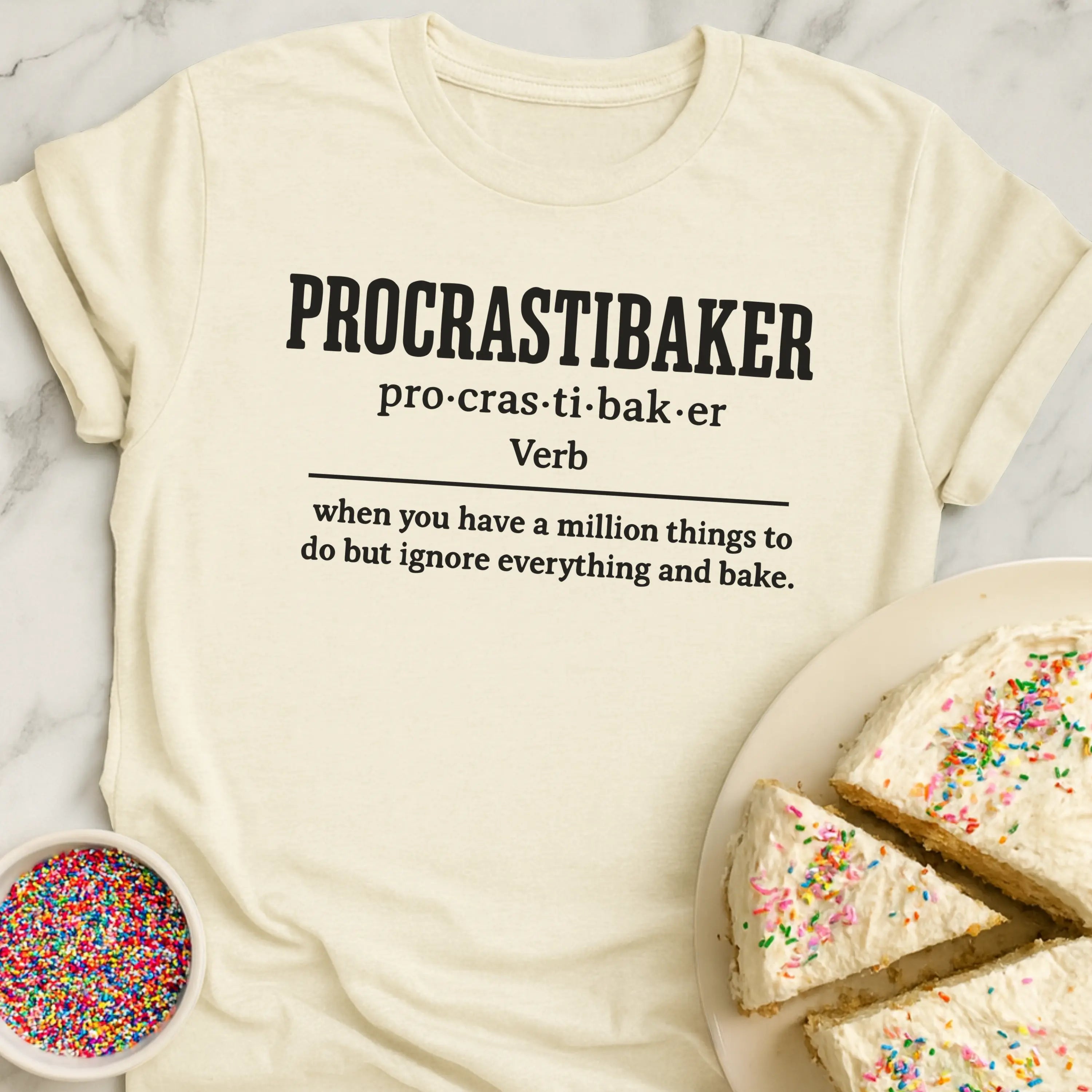 Procrastibaker Definition T-Shirt