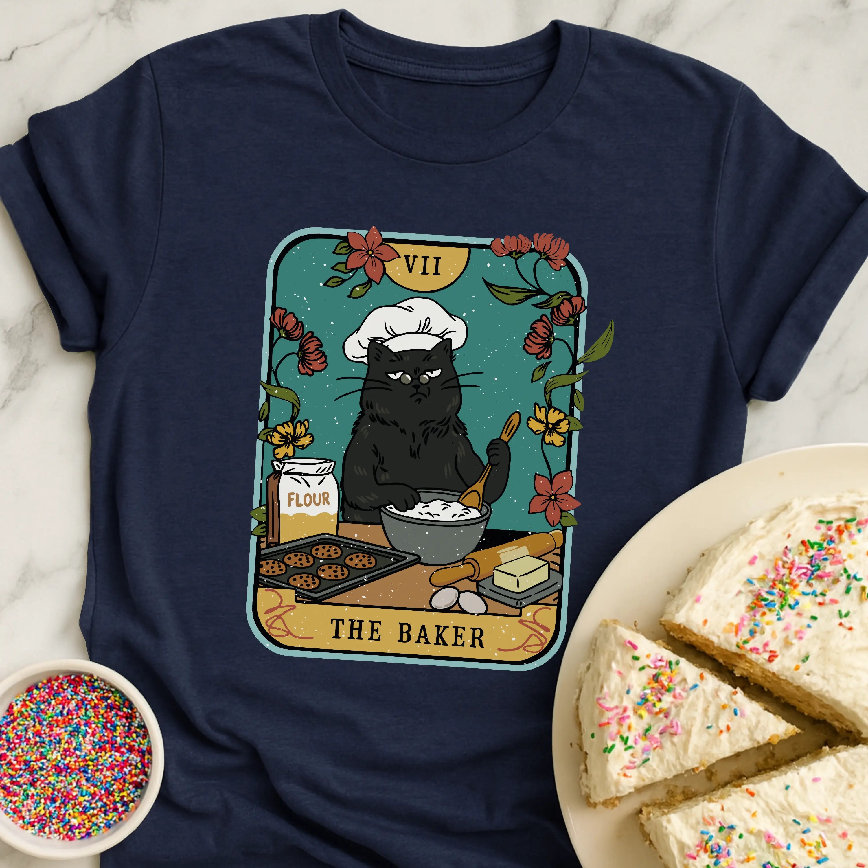 Tarot Baker Cat T-Shirt