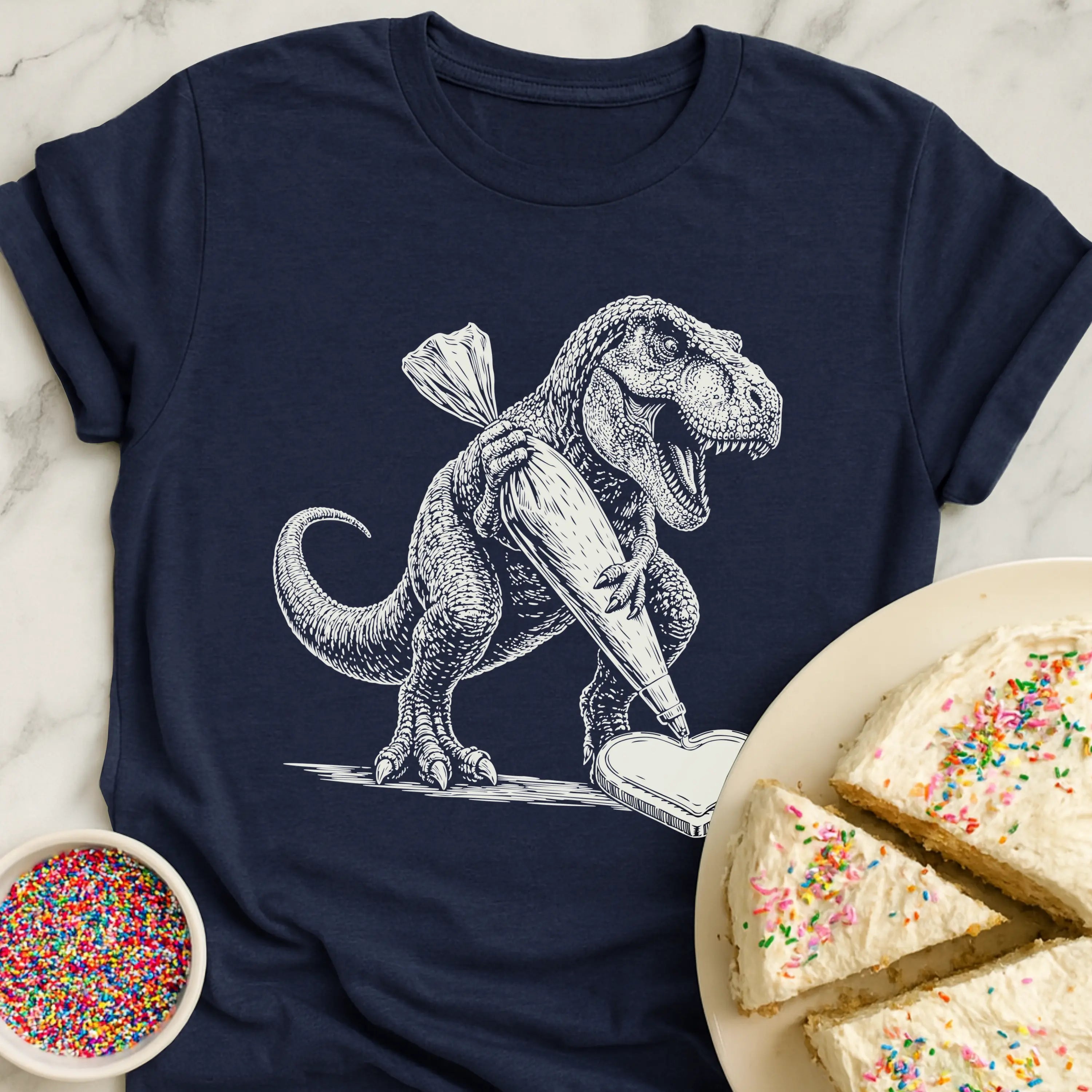 T-Rex Heart Sugar Cookie T-Shirt